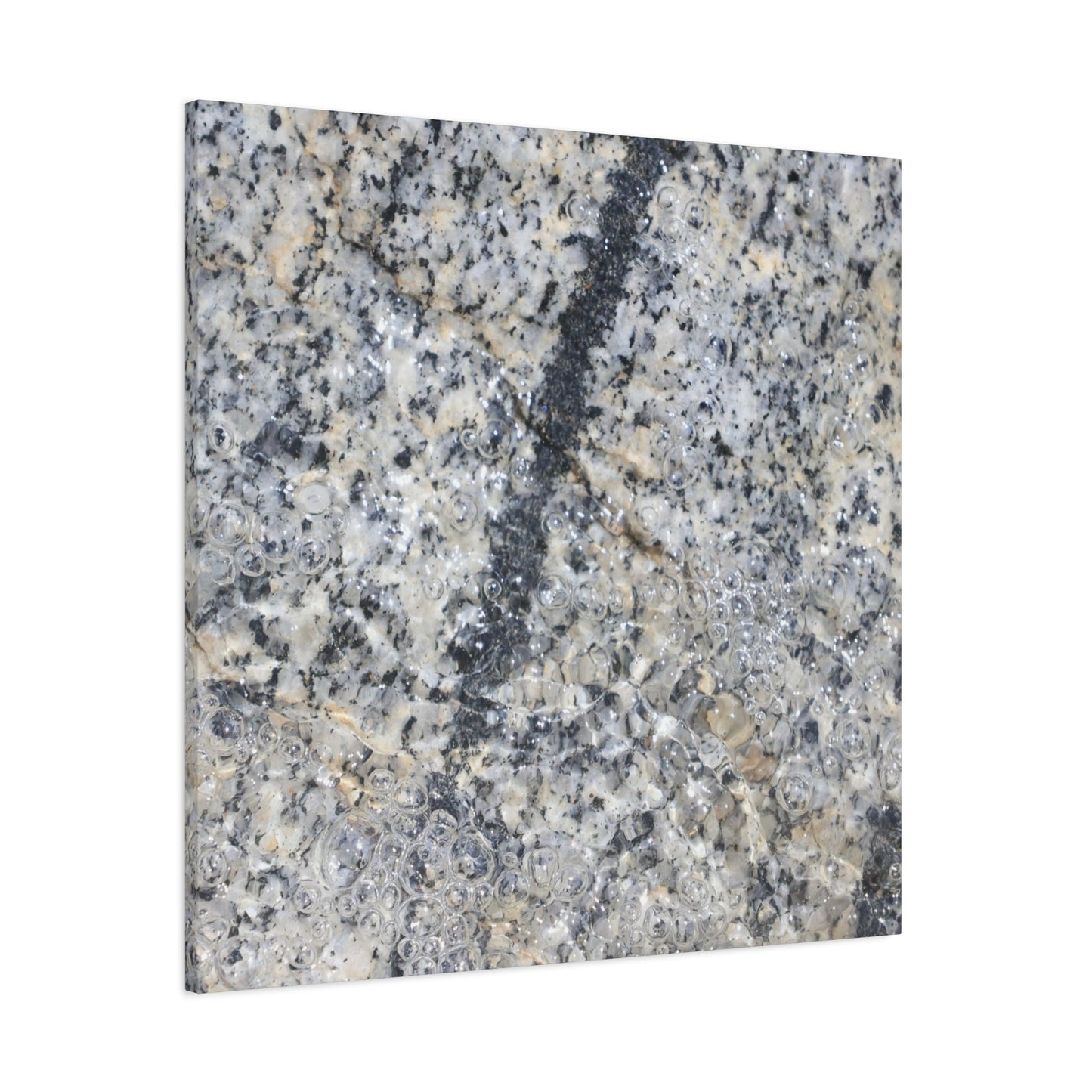 Crystalline Bubbles - Unique Frameless Canvas Wall Art - Art By Earth