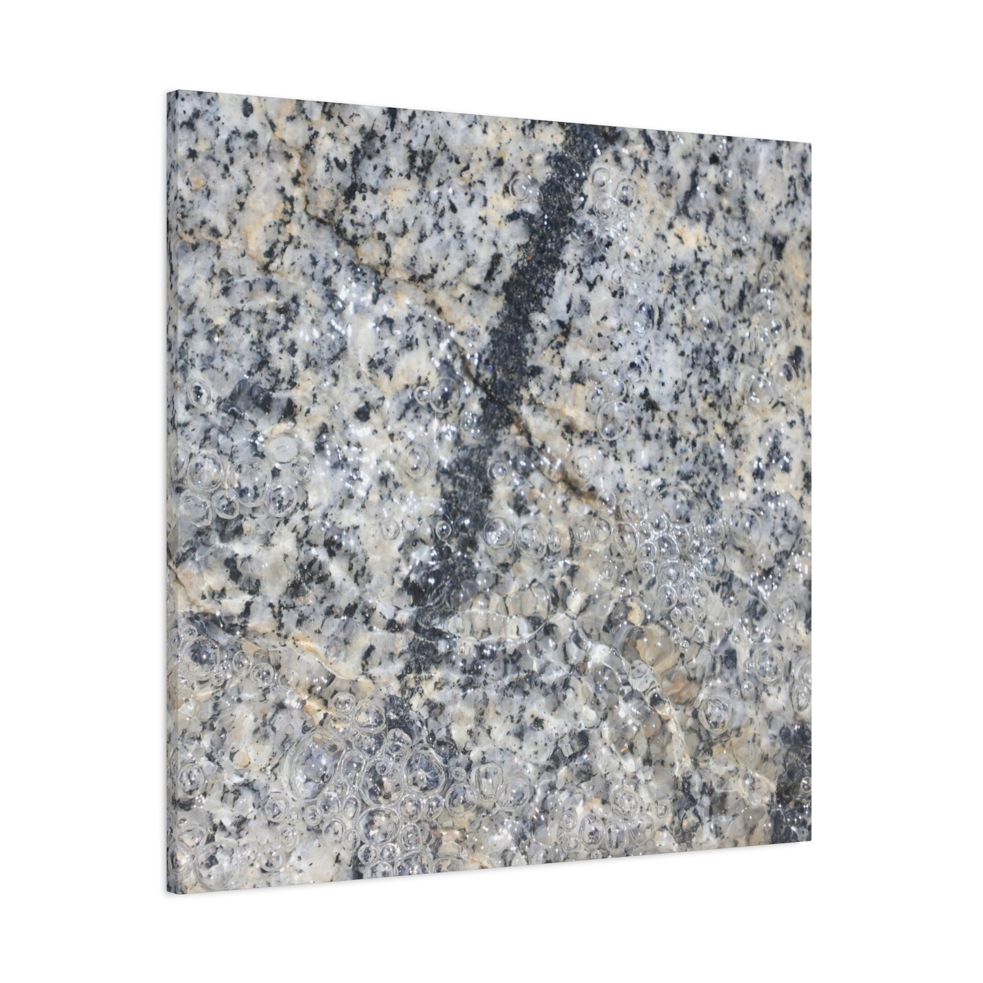 Crystalline Bubbles - Unique Frameless Canvas Wall Art - Art By Earth