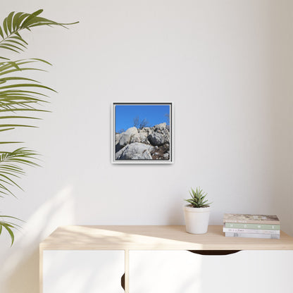 Barren Landscape with Boulder Formations - Unique Stretched Canvas Wall Art - Art By Earth