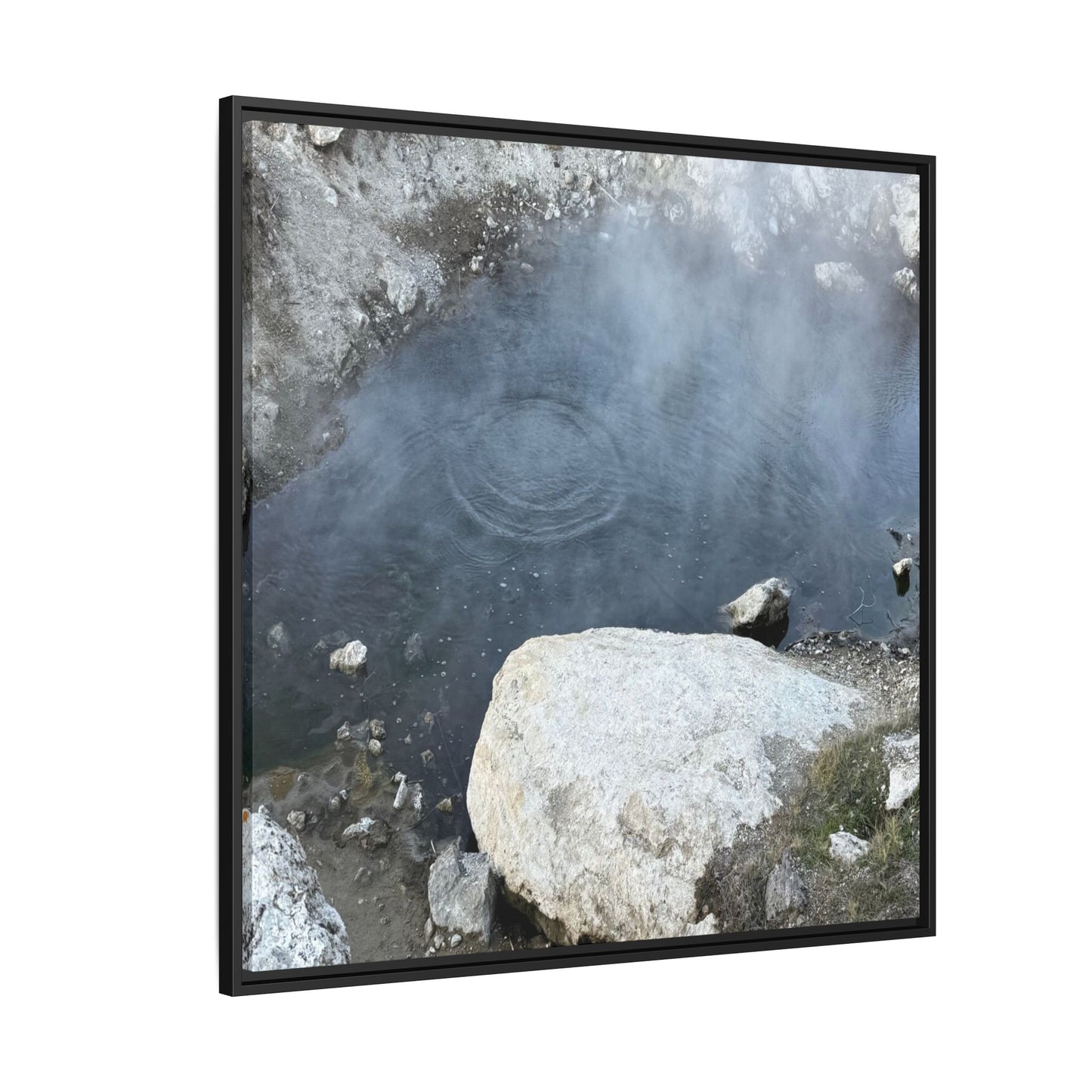 Ripples of Silence - Unique Stretched Canvas Wall Art