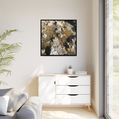 Stone Sea of Silence - Unique Stretched Canvas Wall Art