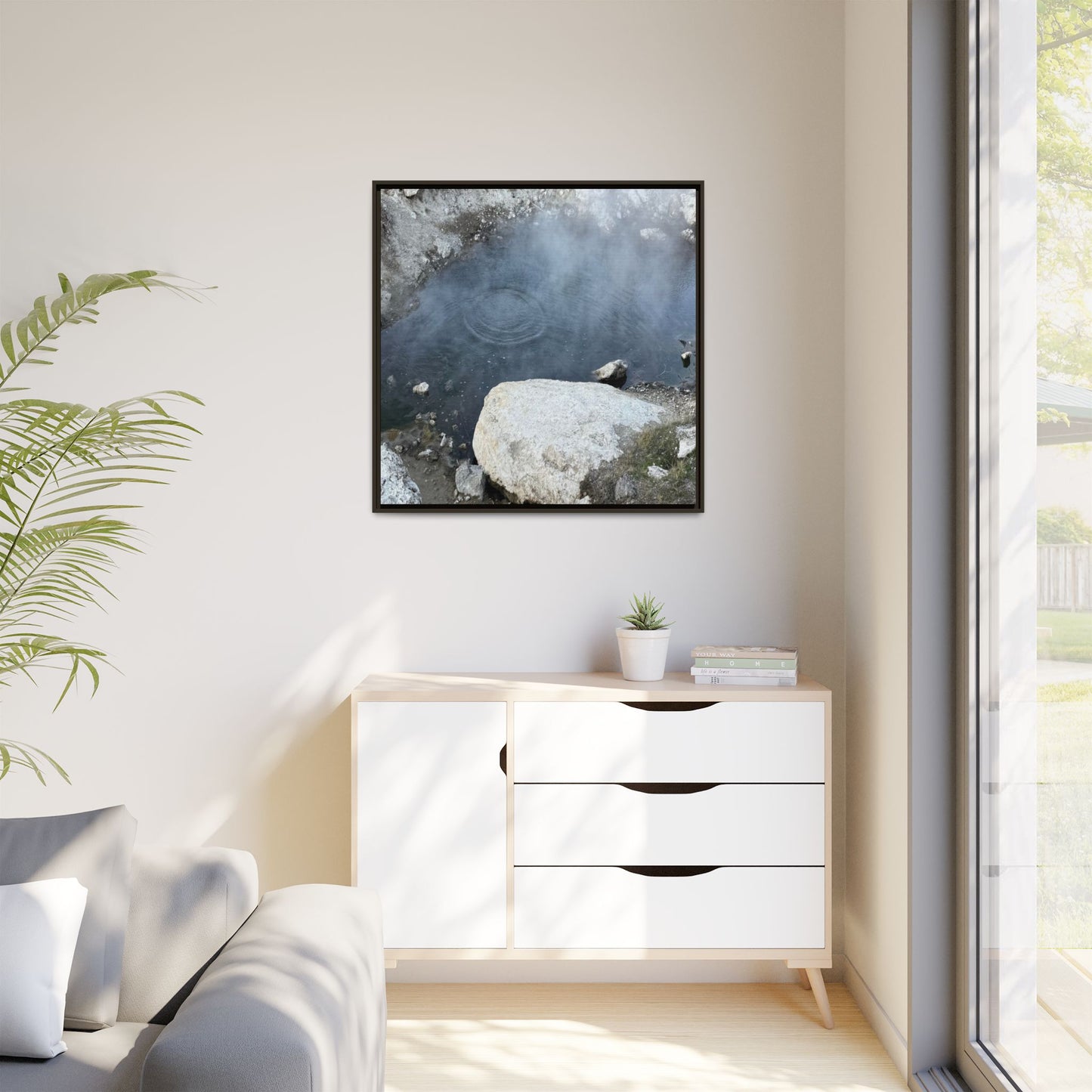 Ripples of Silence - Unique Stretched Canvas Wall Art