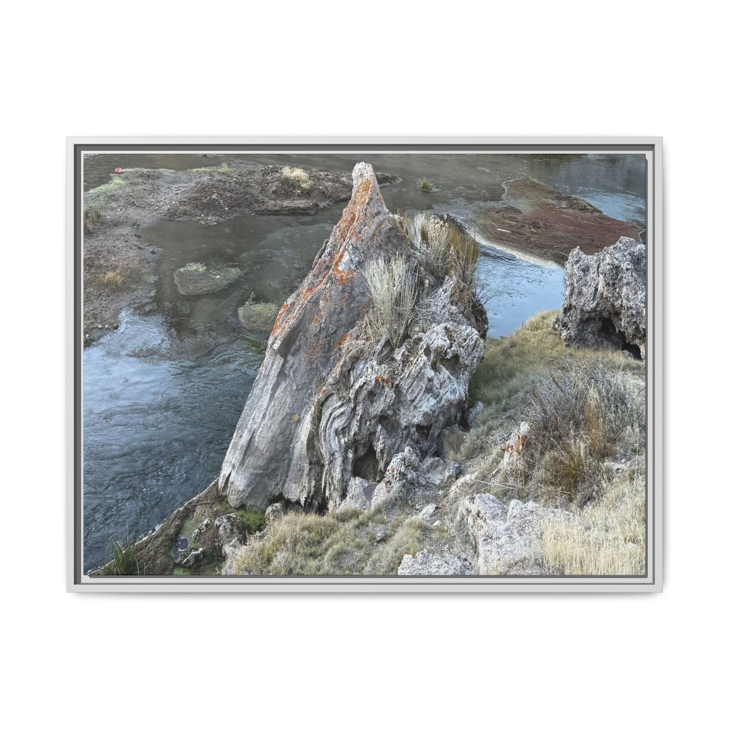 Carved by Water - Unique Stretched Canvas Wall Art