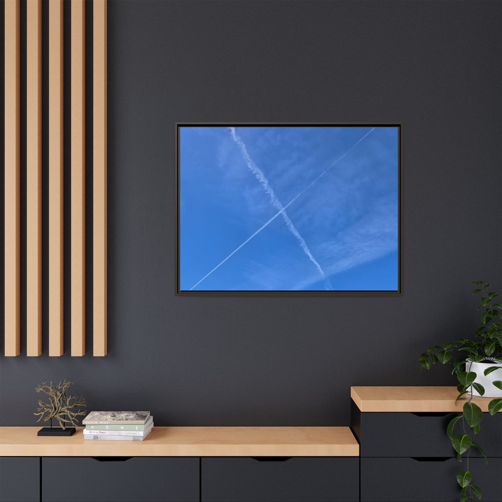 Sky Crossroads - Unique Stretched Canvas Wall Art - Art By Earth