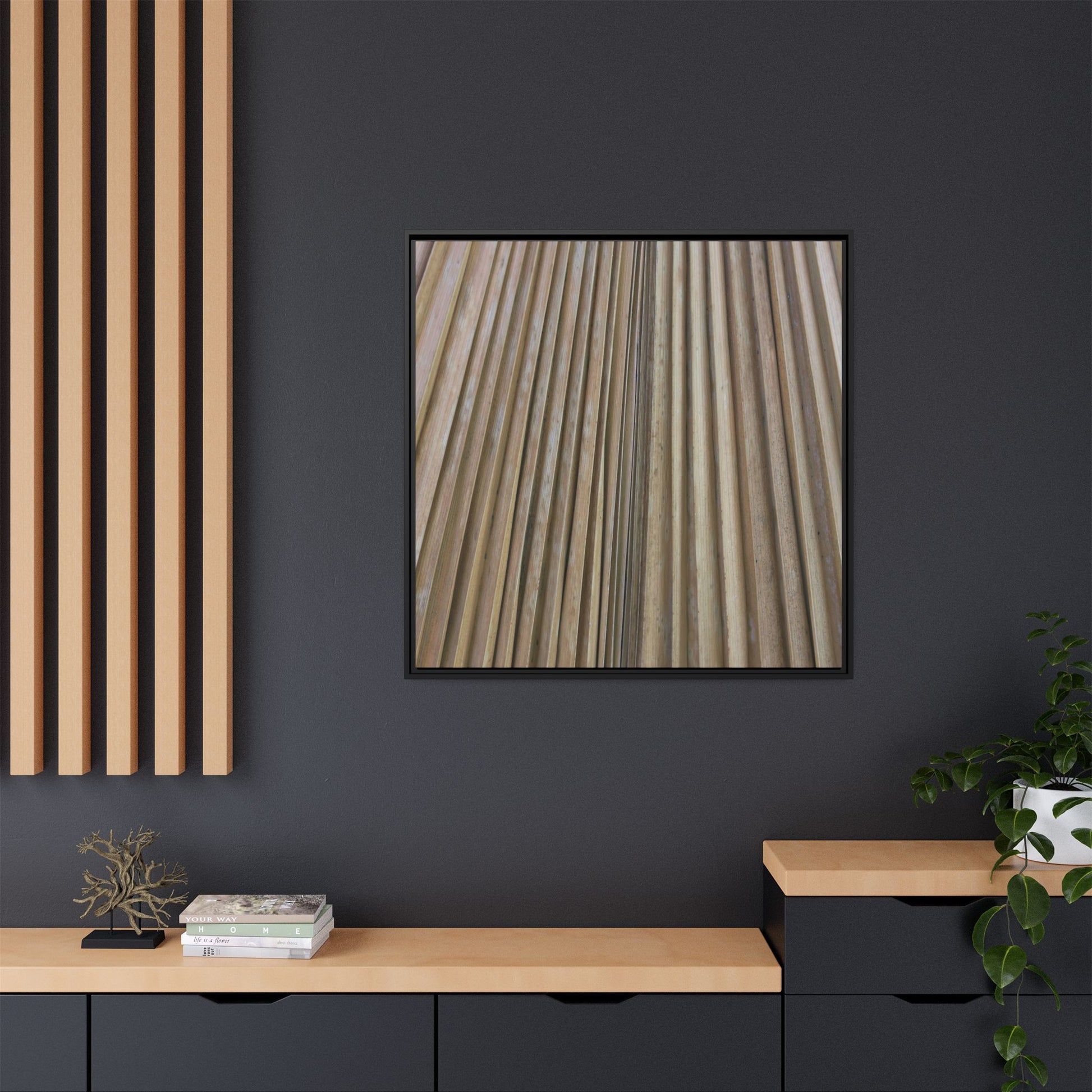 Wooden Whispers - Unique Stretched Canvas Wall Art - Art By Earth