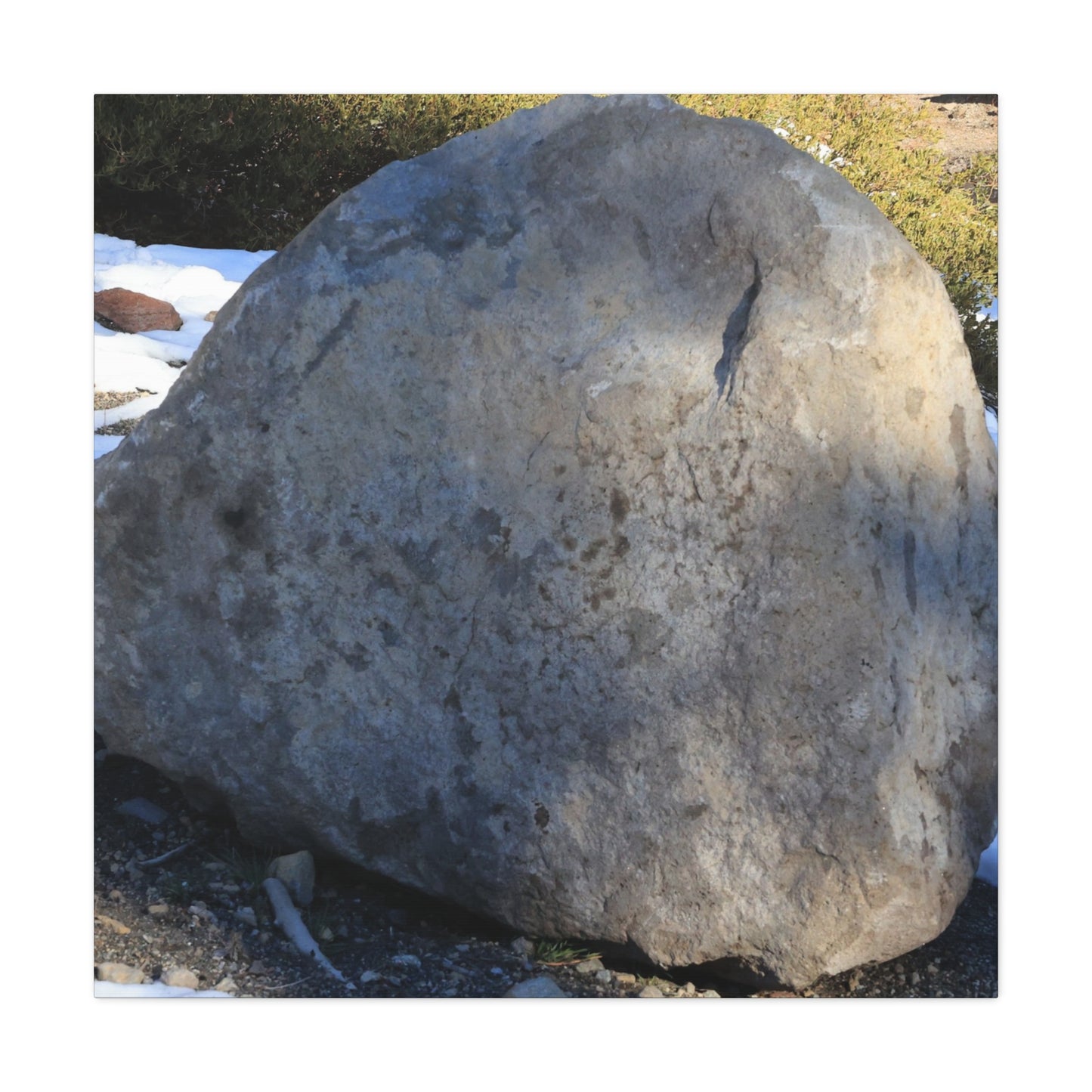 Stone of Silence - Unique Frameless Canvas Wall Art