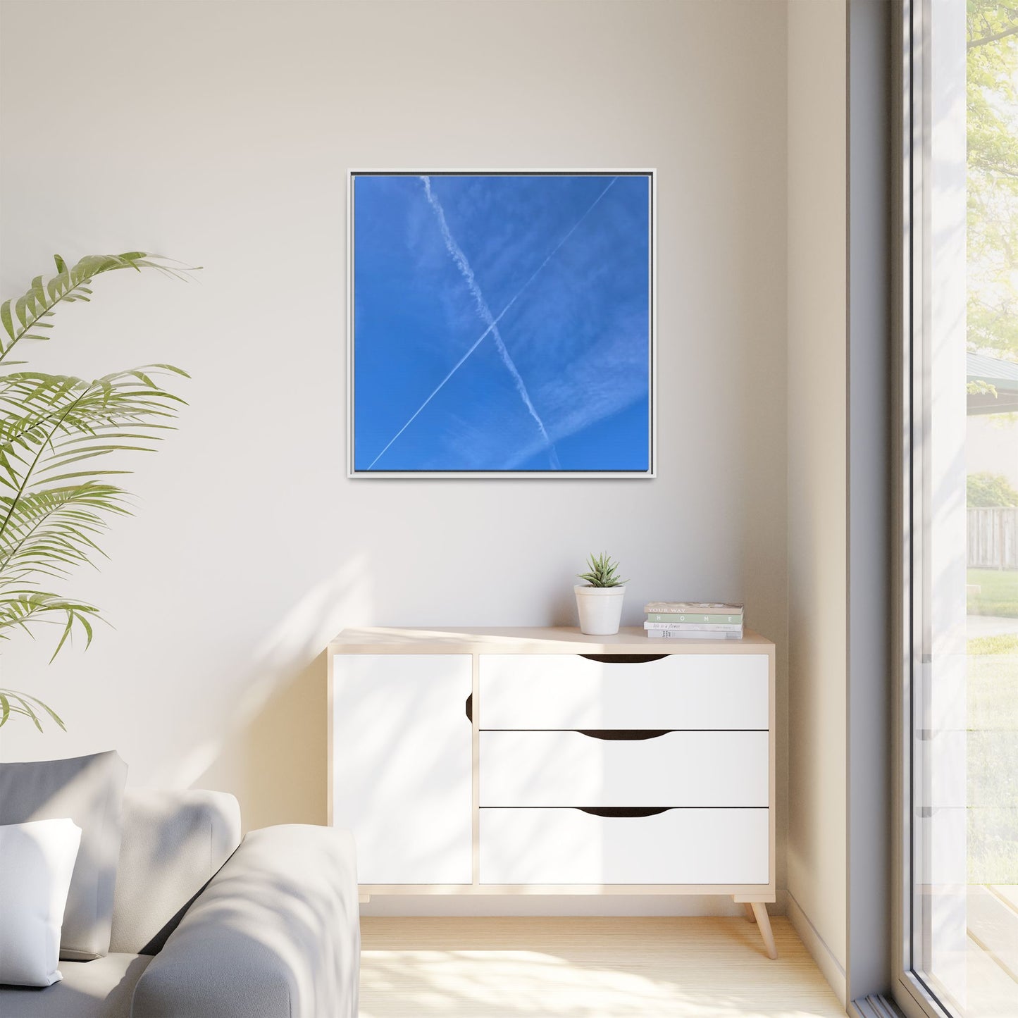 Sky Crossroads - Unique Stretched Canvas Wall Art - Art By Earth