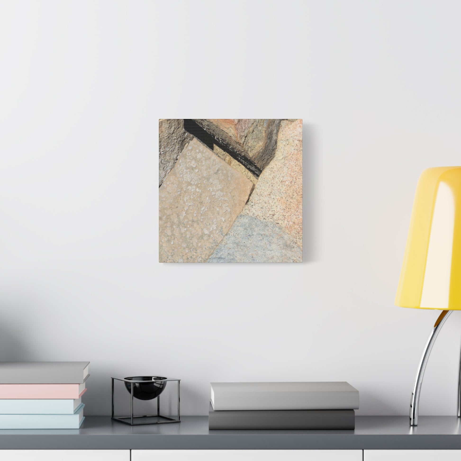 Stone Fragments - Unique Frameless Canvas Wall Art - Art By Earth