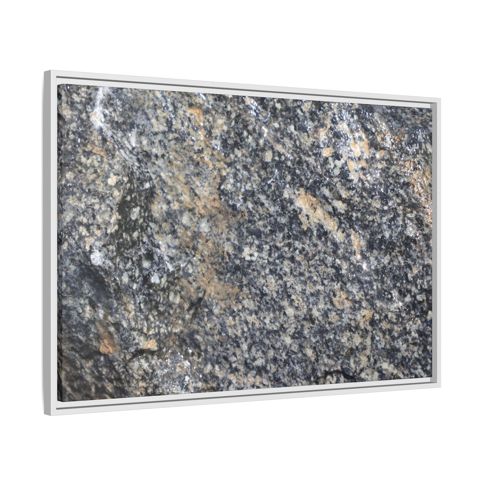 Crystalline Echoes - Unique Stretched Canvas Wall Art - Art By Earth