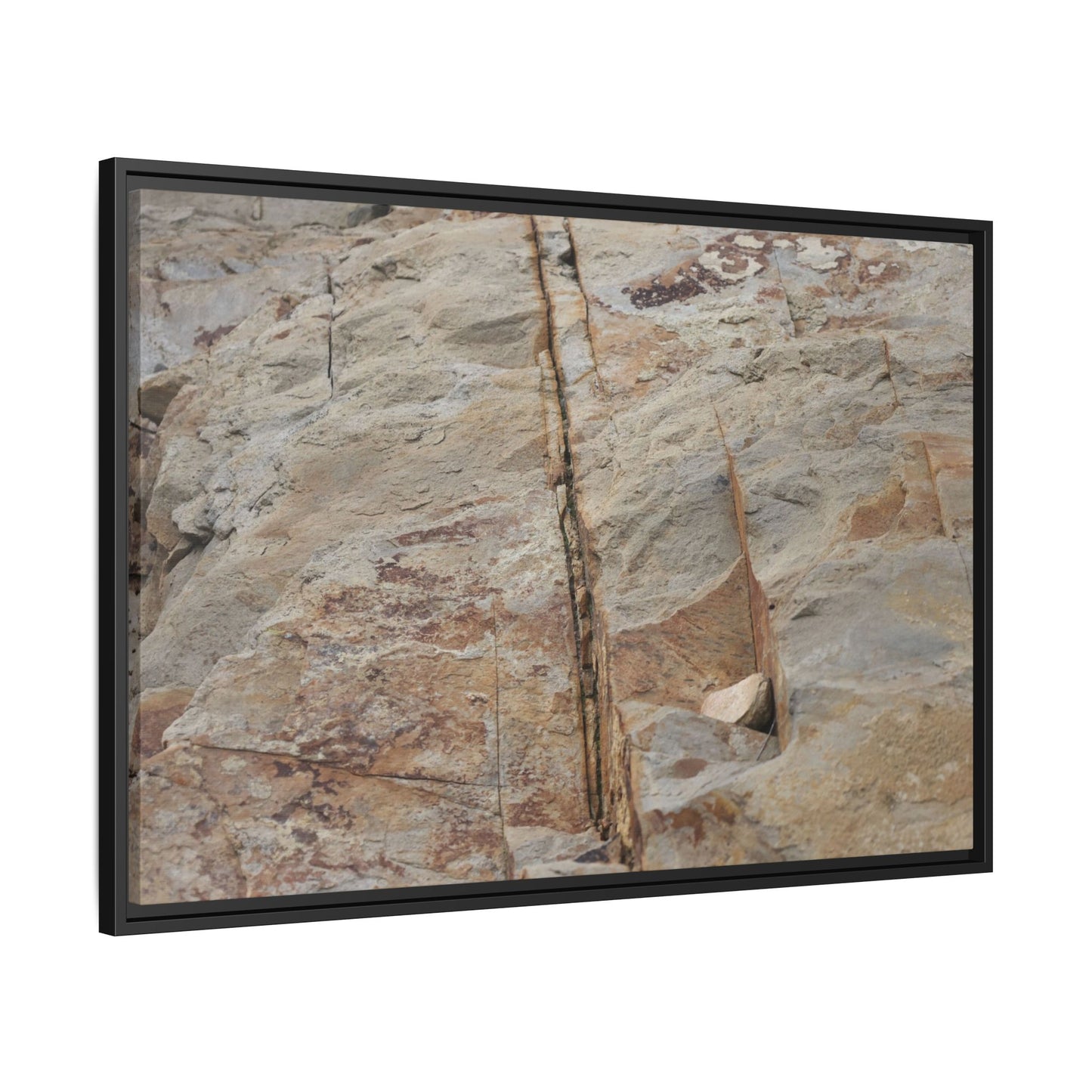 Sedimentary Symphony - Unique Stretched Canvas Wall Art - Art By Earth