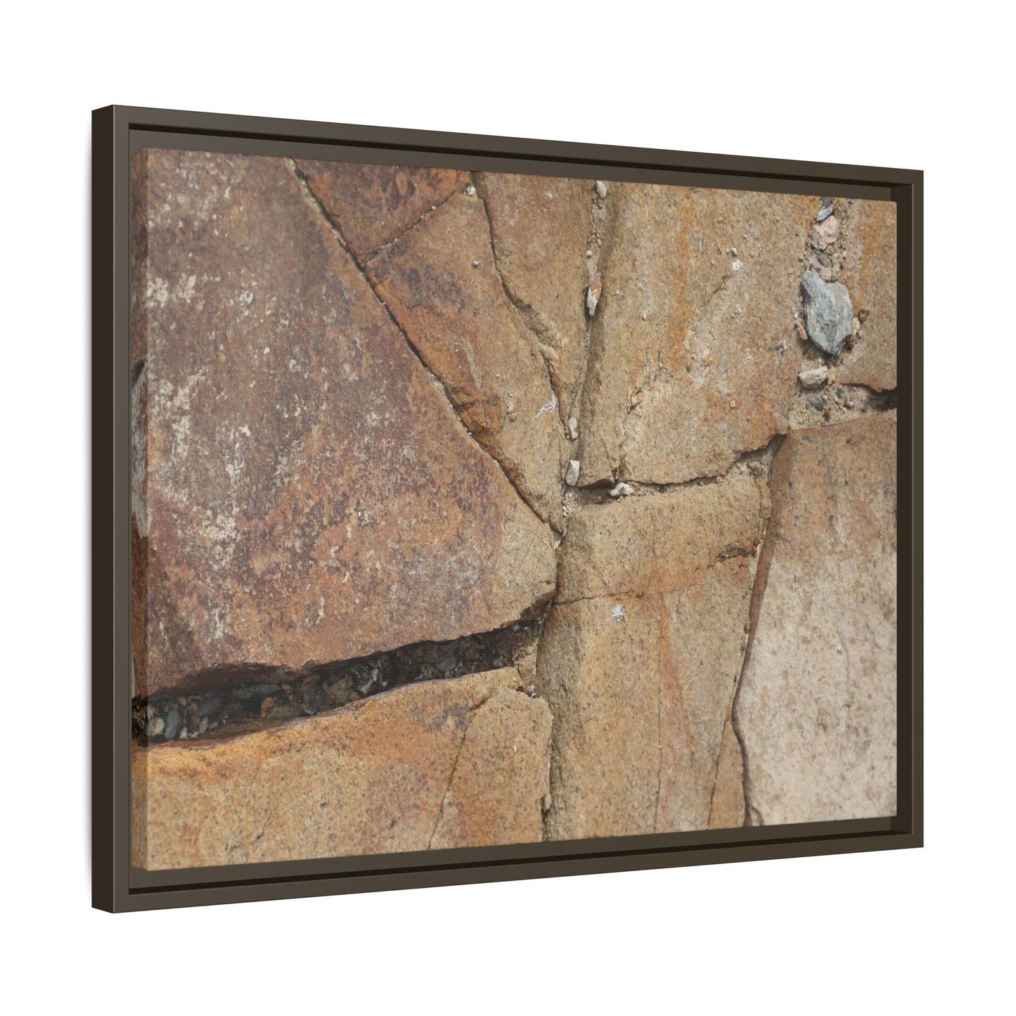 Rusty Crevices - Unique Stretched Canvas Wall Art - Art By Earth