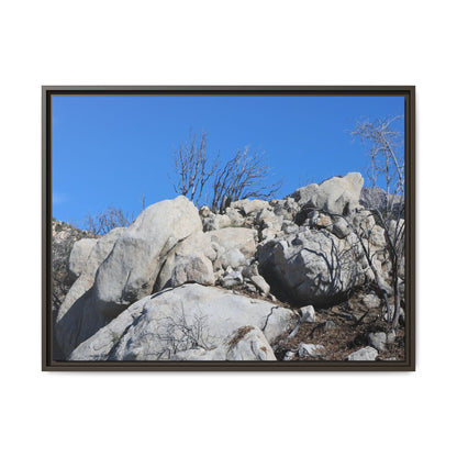 Barren Landscape with Boulder Formations - Unique Stretched Canvas Wall Art - Art By Earth
