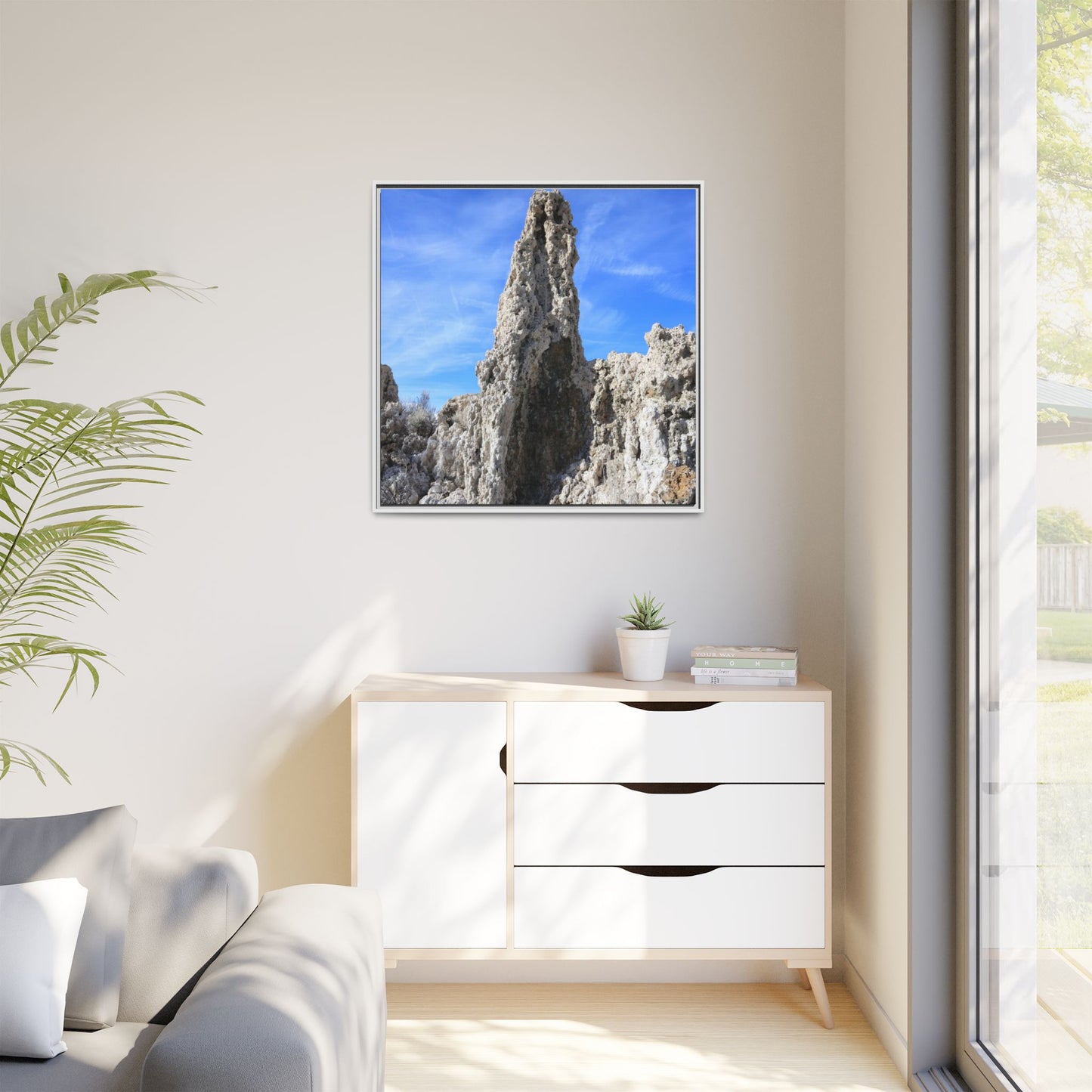 Sentinel of Stone - Unique Stretched Canvas Wall Art