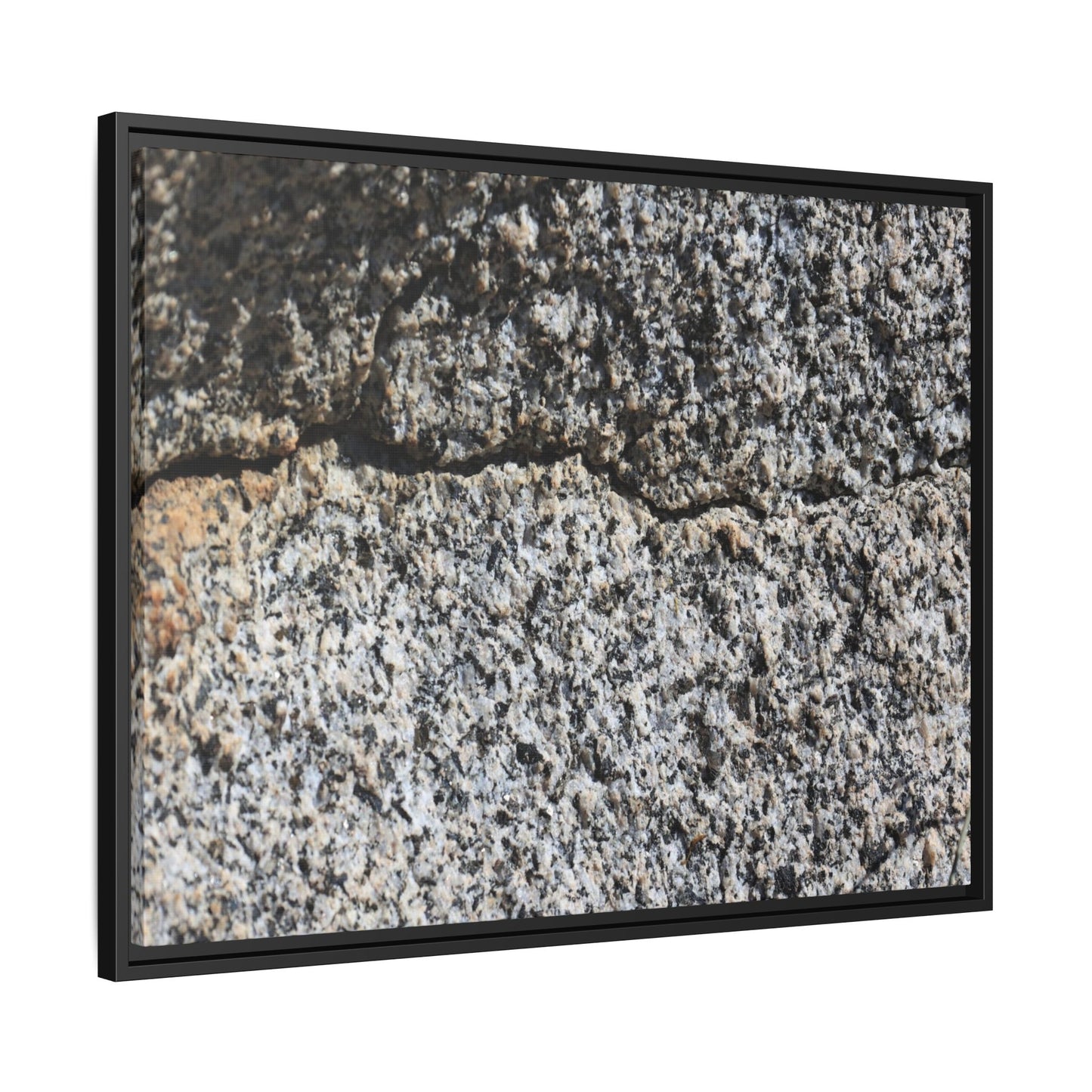 Weathered Stone Surface - Unique Stretched Canvas Wall Art
