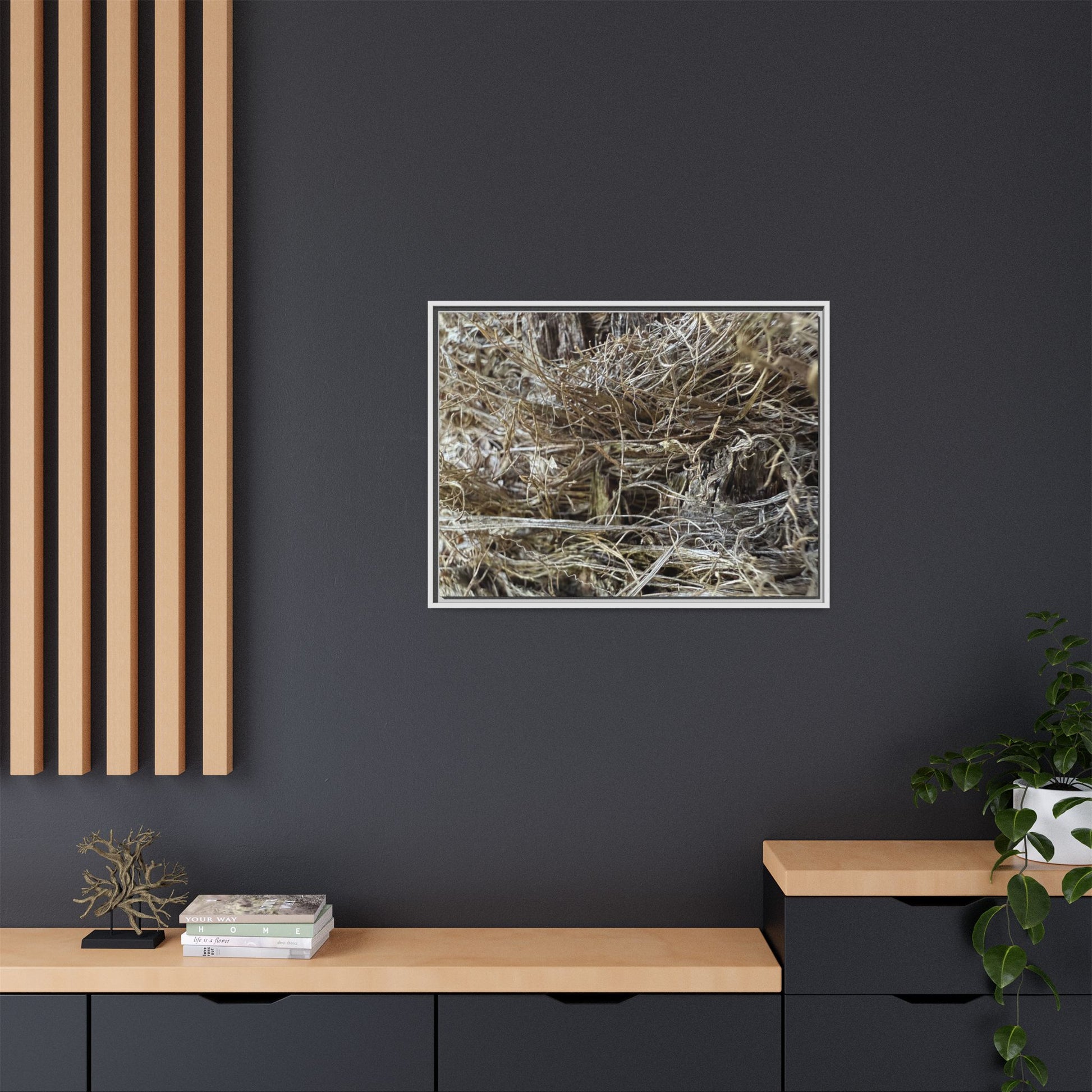 Tangled Whispers of Autumn - Unique Stretched Canvas Wall Art - Art By Earth