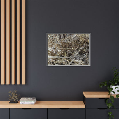 Tangled Whispers of Autumn - Unique Stretched Canvas Wall Art - Art By Earth