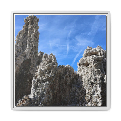 Weathered Sentinels - Unique Stretched Canvas Wall Art