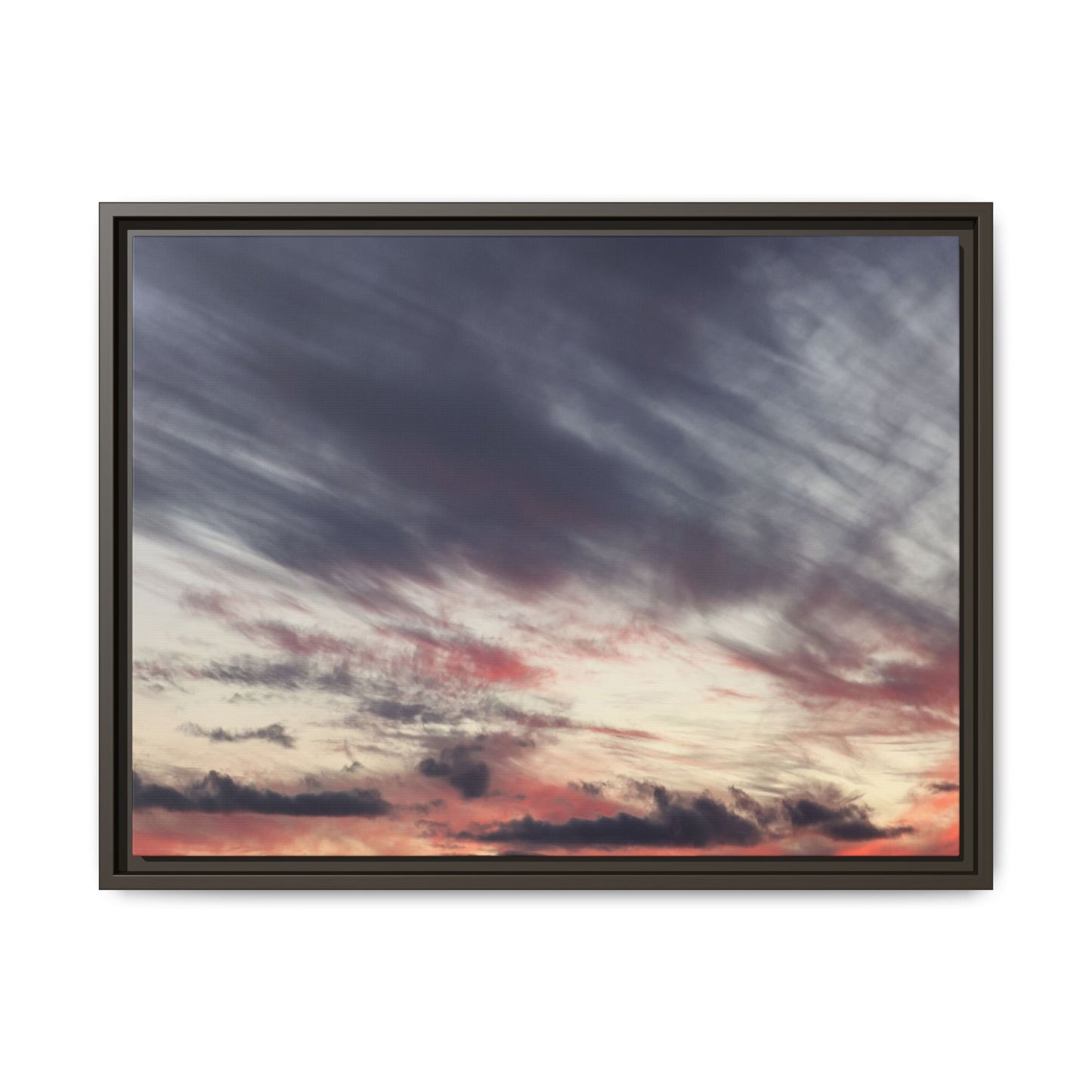 Fiery Sky at Dusk - Unique Stretched Canvas Wall Art - Art By Earth
