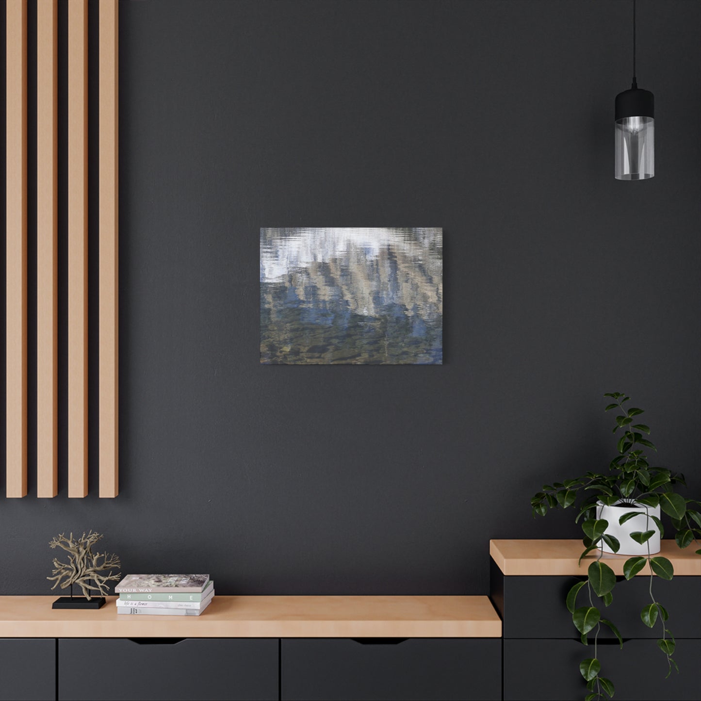 Ripples of Reflection - Unique Frameless Canvas Wall Art