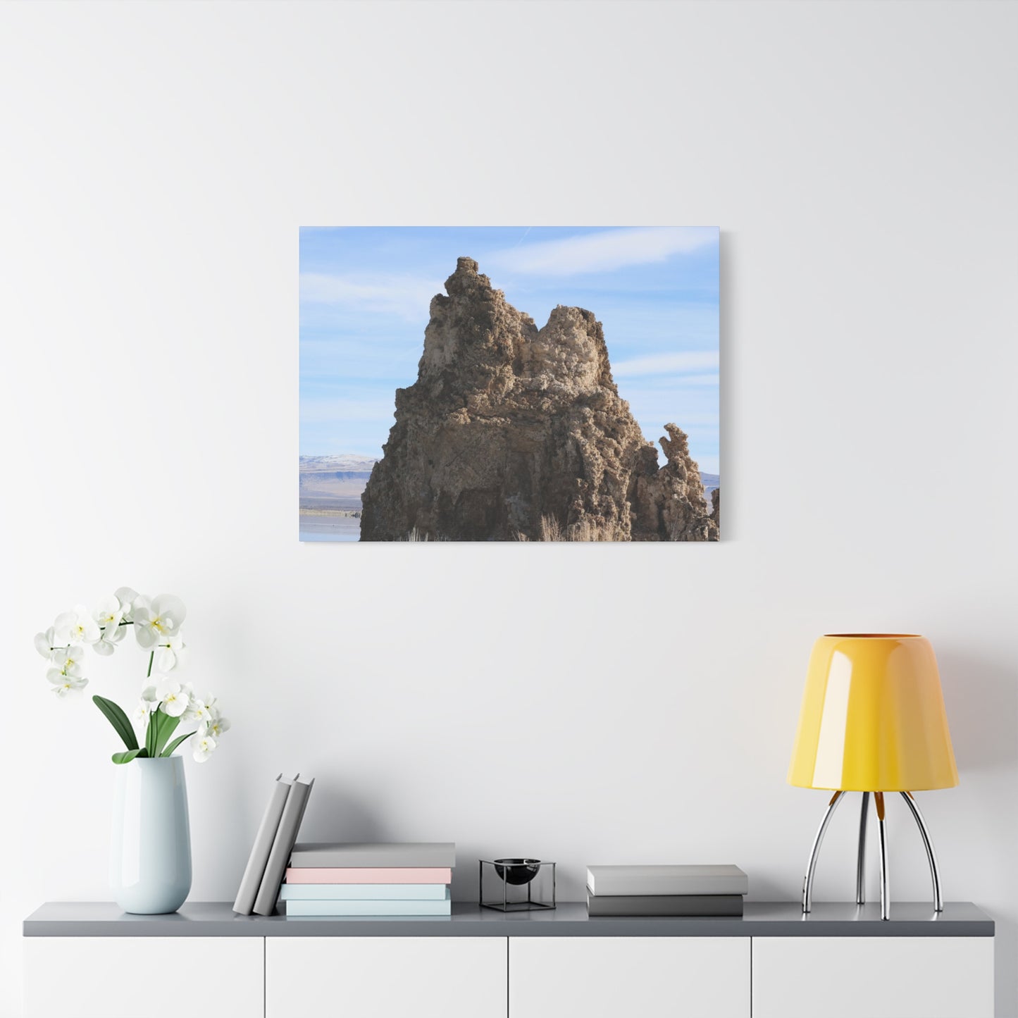 Mono Lake Monolith - Unique Frameless Canvas Wall Art