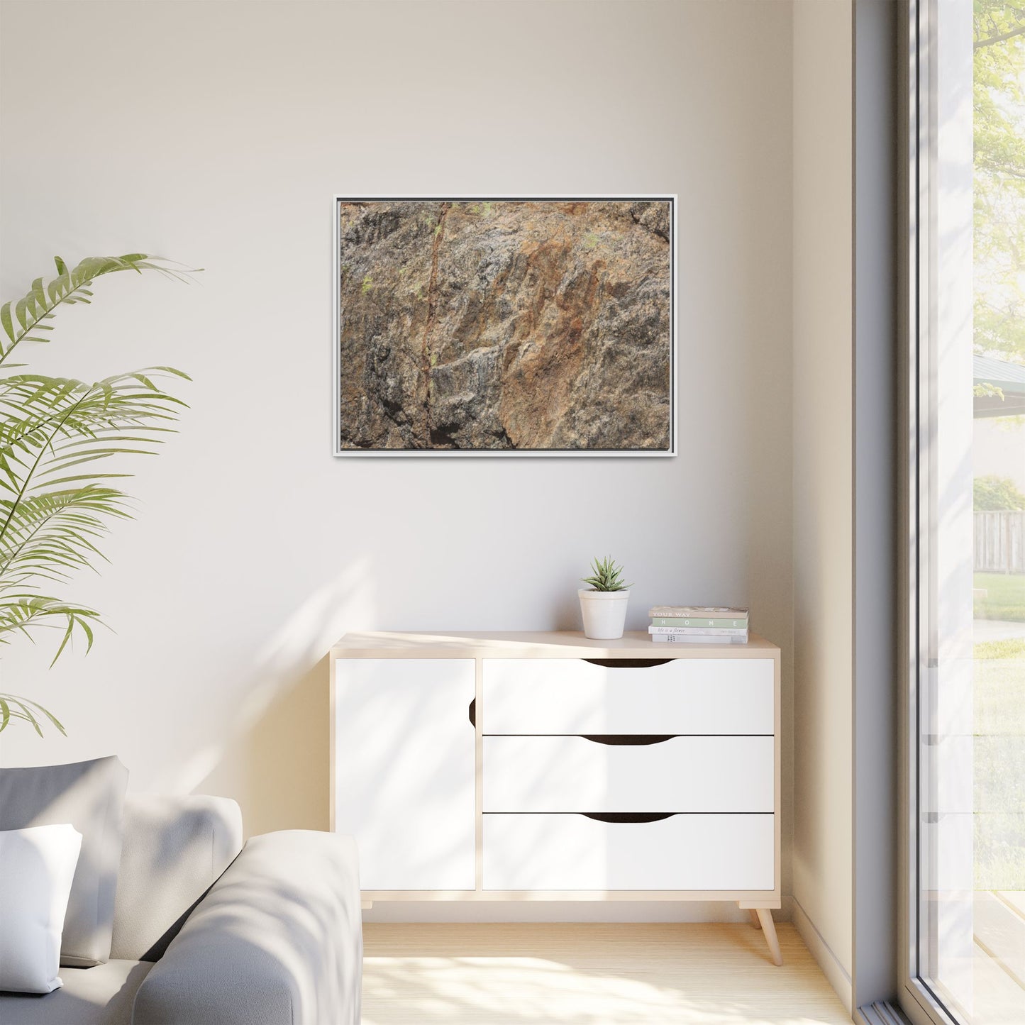 Weathered Rock Formation - Unique Stretched Canvas Wall Art - Art By Earth