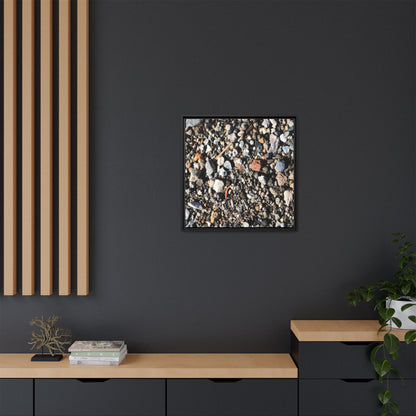 Stones and Soil - Unique Stretched Canvas Wall Art