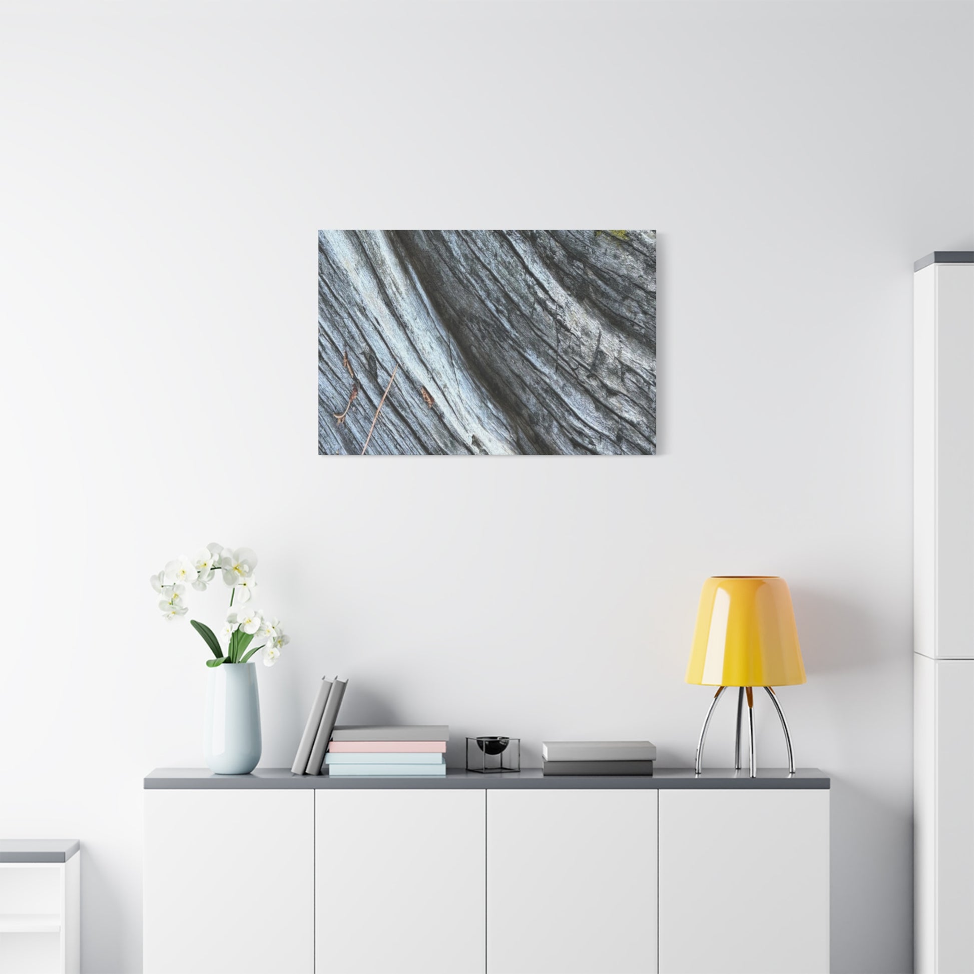 Weathered Wood Grain - Unique Frameless Canvas Wall Art - Art By Earth