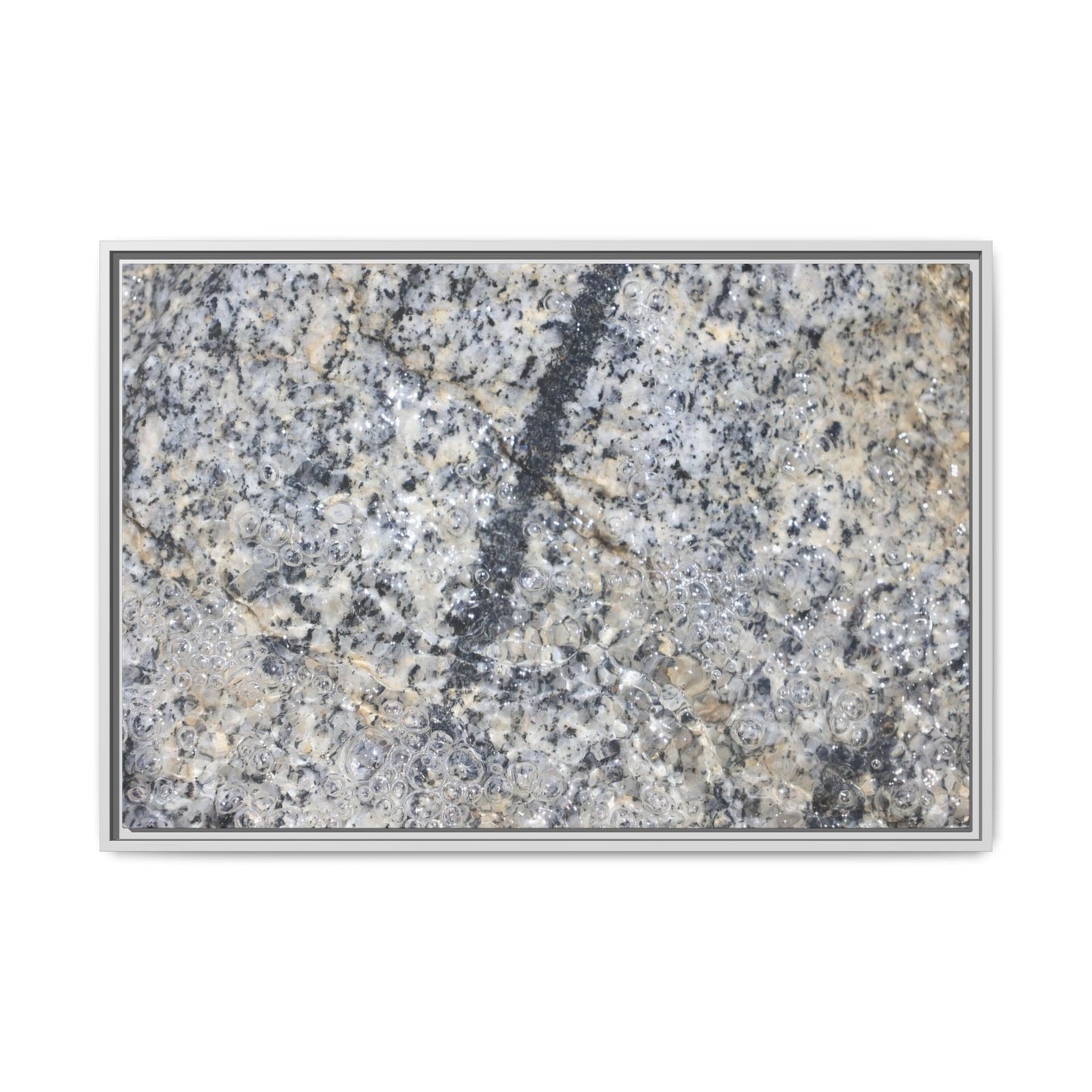 Granite Bubbles - Unique Stretched Canvas Wall Art - Art By Earth