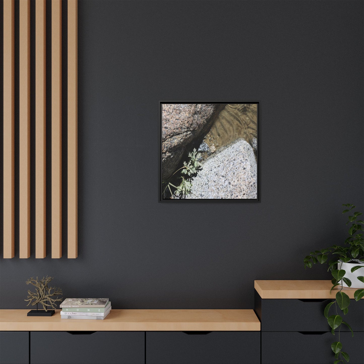 Resilience in Stone - Unique Stretched Canvas Wall Art - Art By Earth