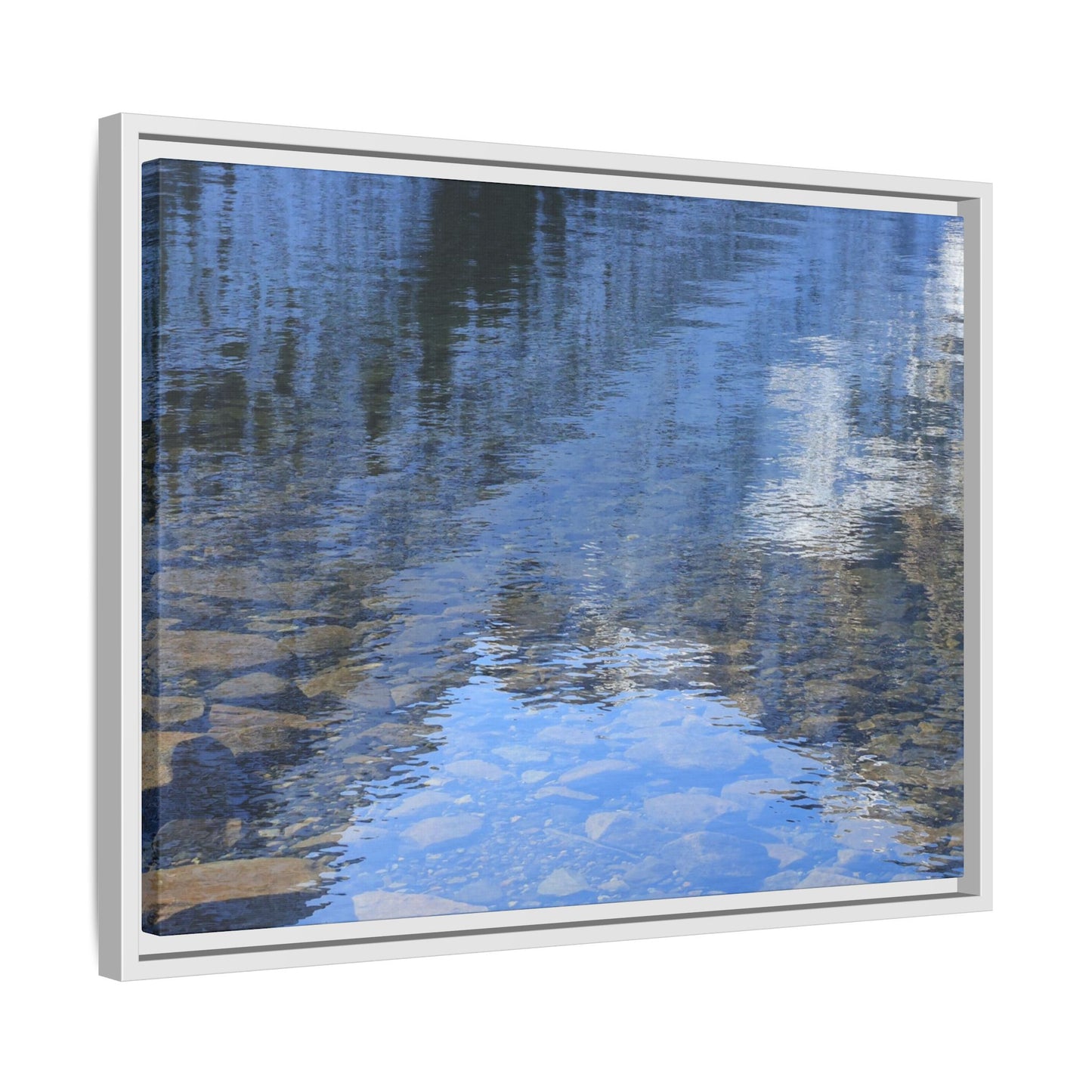 Reflected Stones - Unique Stretched Canvas Wall Art