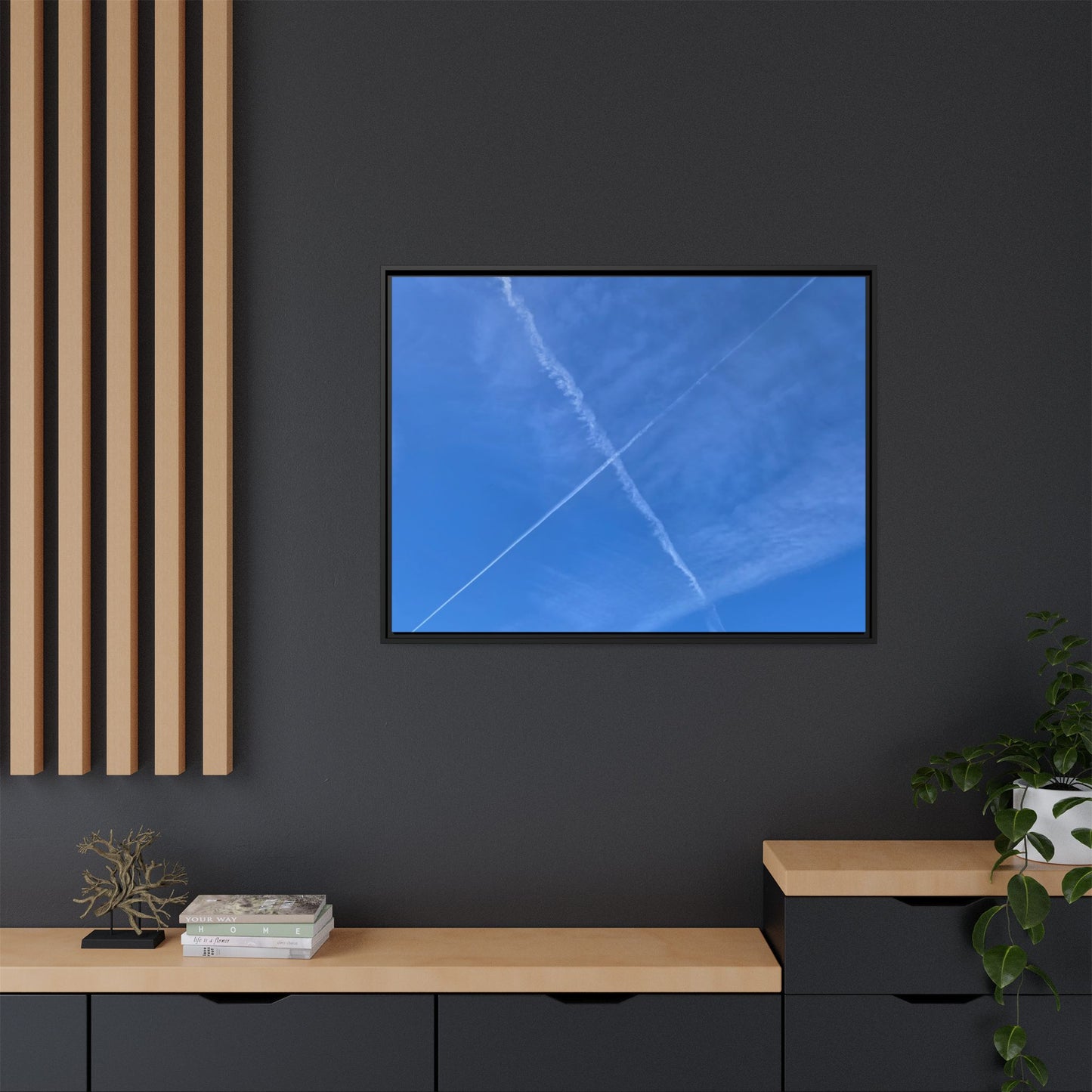Sky Crossroads - Unique Stretched Canvas Wall Art - Art By Earth