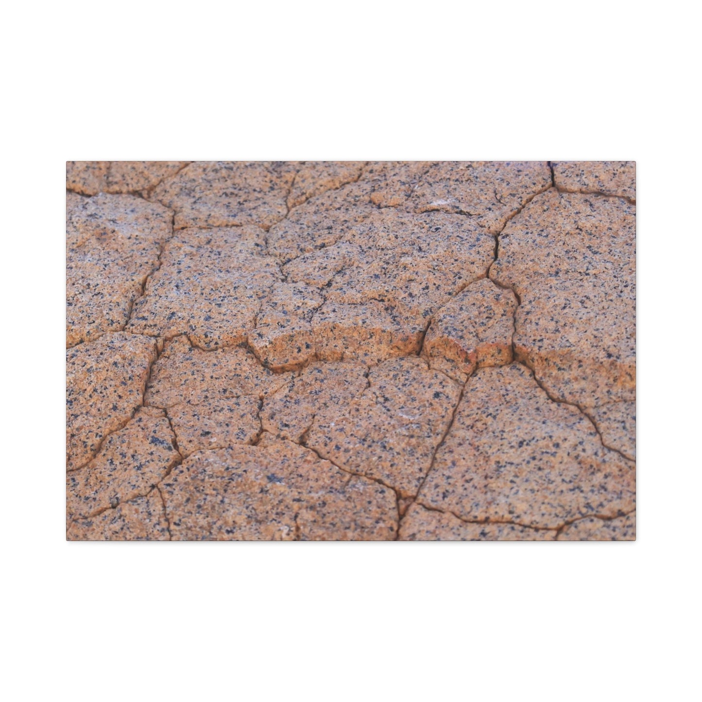 Cracked Earth's Whispers - Unique Frameless Canvas Wall Art - Art By Earth