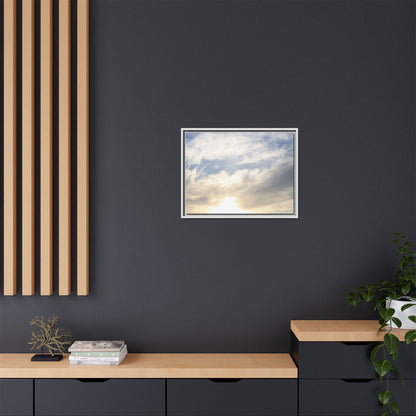Sky's Ethereal Whisper - Unique Stretched Canvas Wall Art - Art By Earth