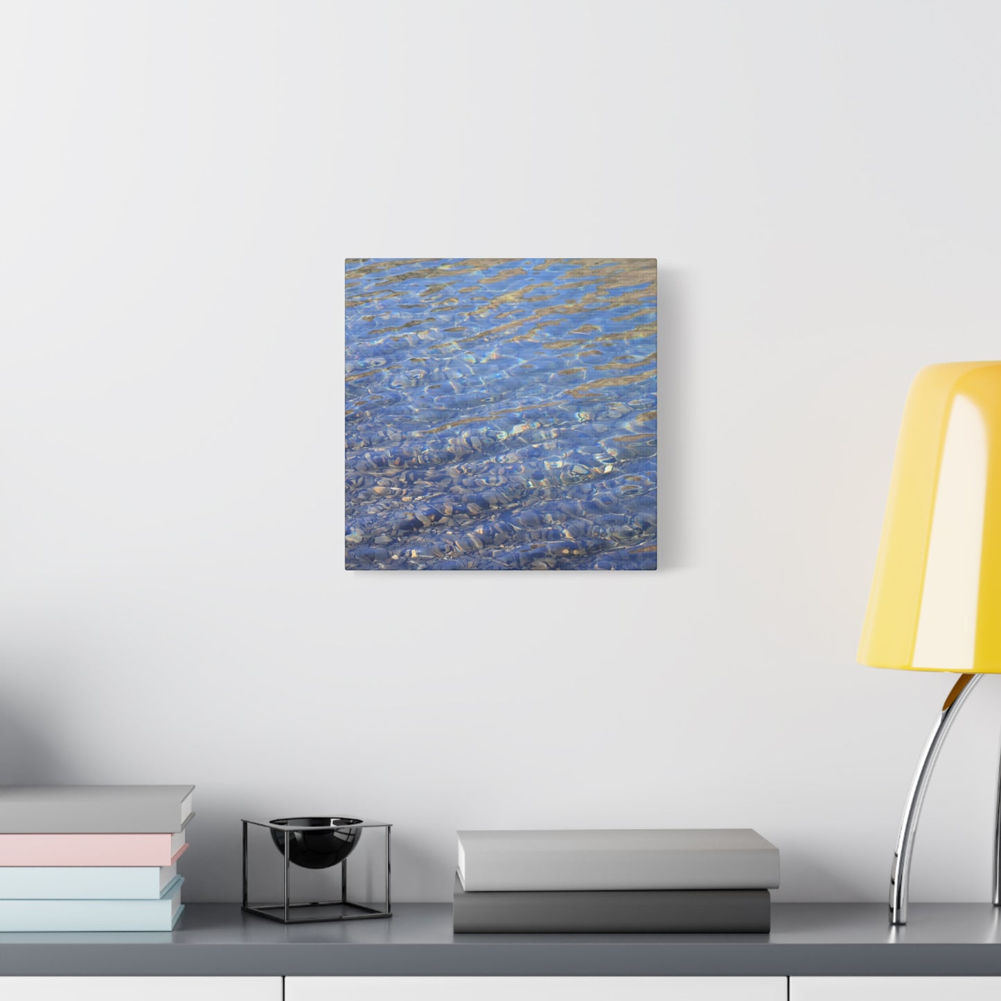 Ripples of Azure - Unique Frameless Canvas Wall Art