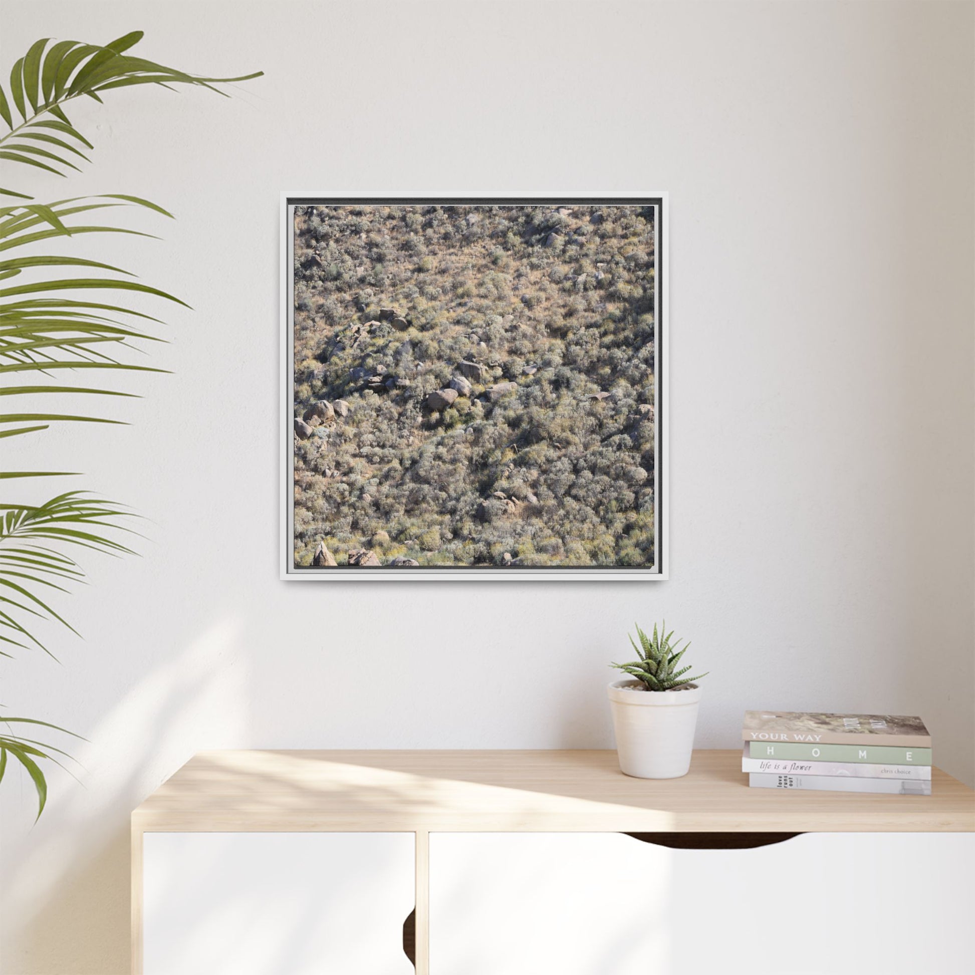 Arid Terrain Study - Unique Stretched Canvas Wall Art - Art By Earth