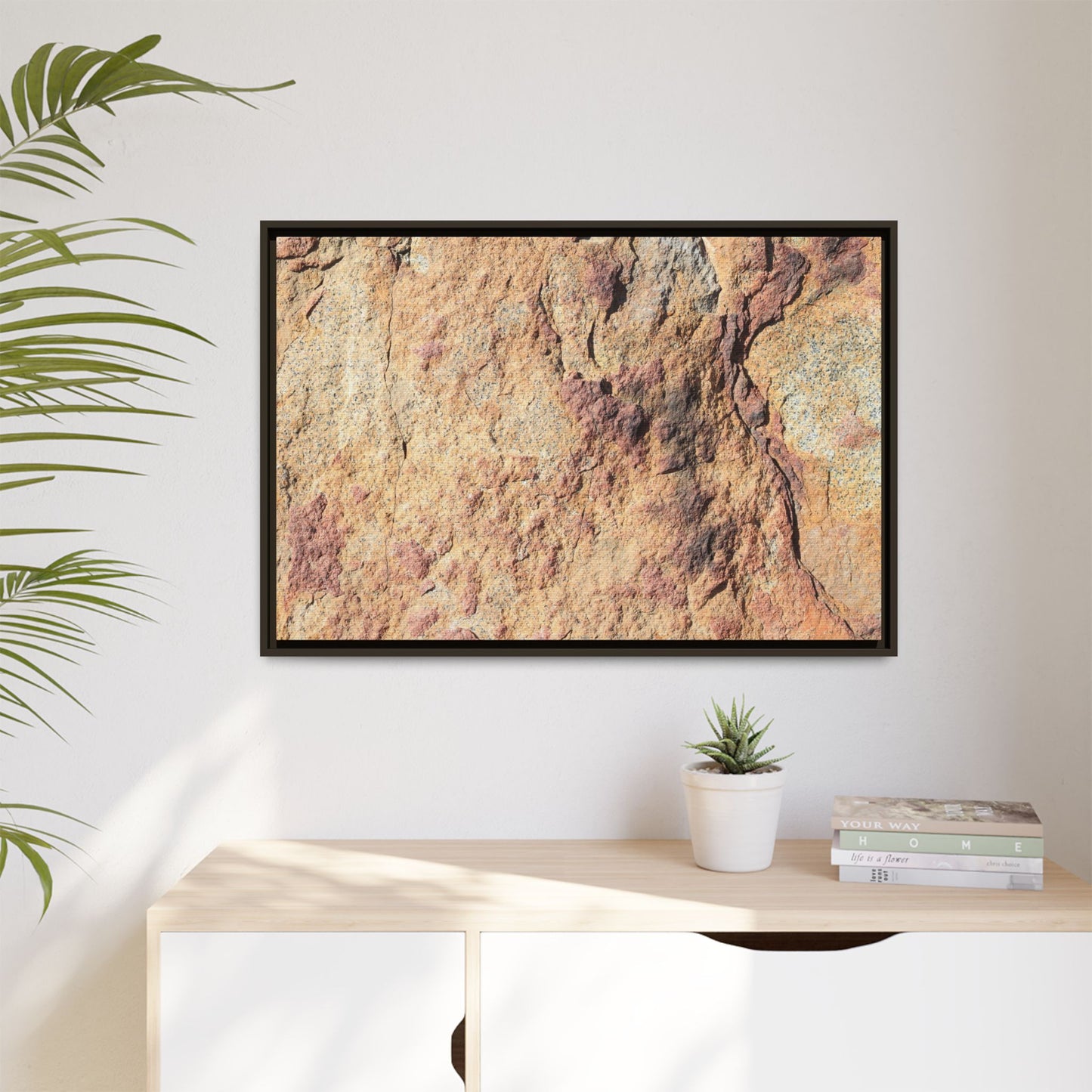 Fractal Stone - Unique Stretched Canvas Wall Art - Art By Earth