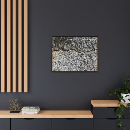 Weathered Stone Surface - Unique Stretched Canvas Wall Art