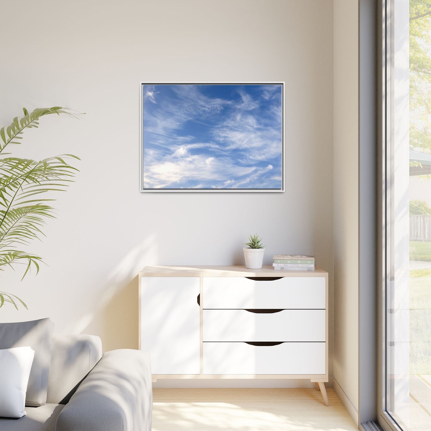 Ethereal Blue Tapestry - Unique Stretched Canvas Wall Art - Art By Earth