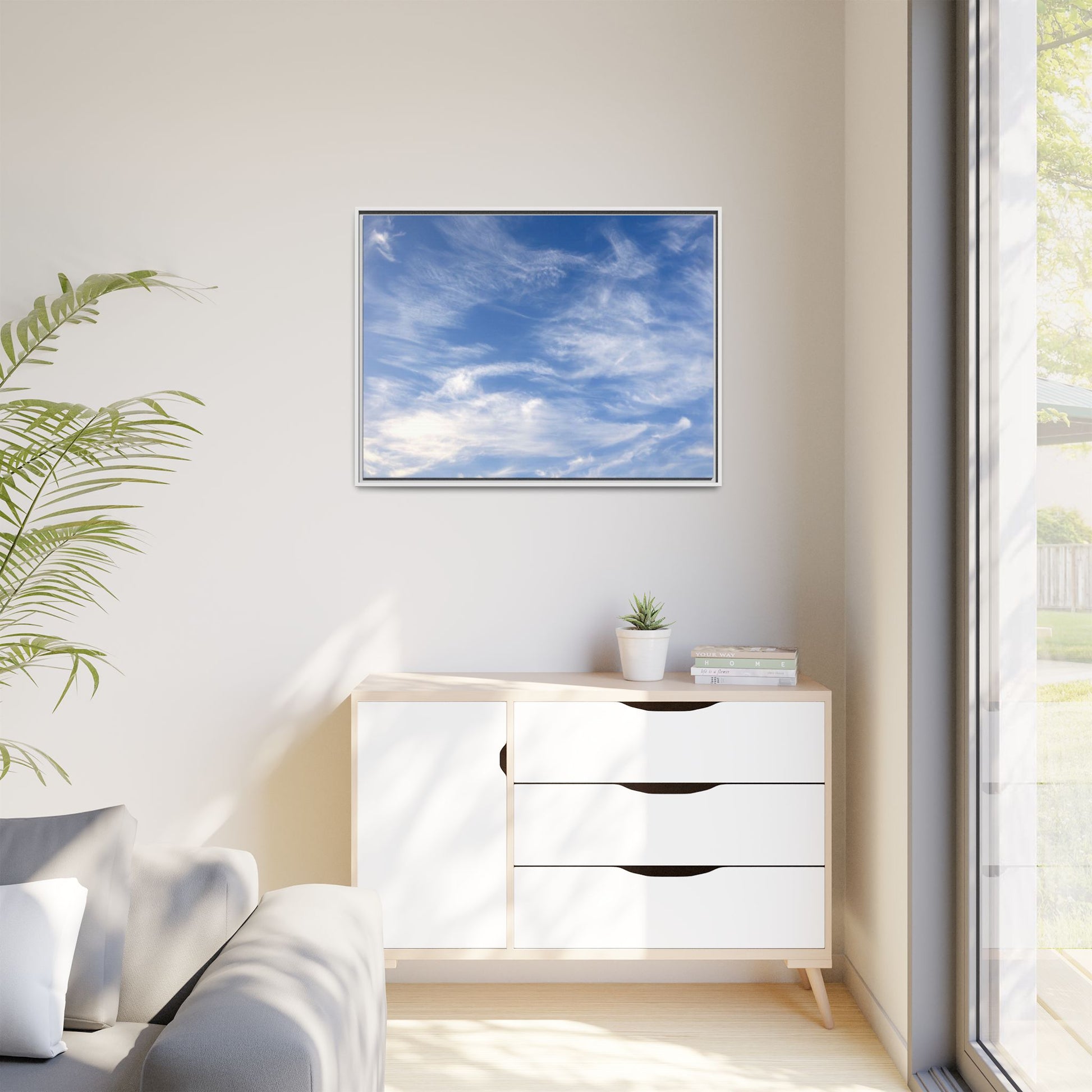 Ethereal Blue Tapestry - Unique Stretched Canvas Wall Art - Art By Earth