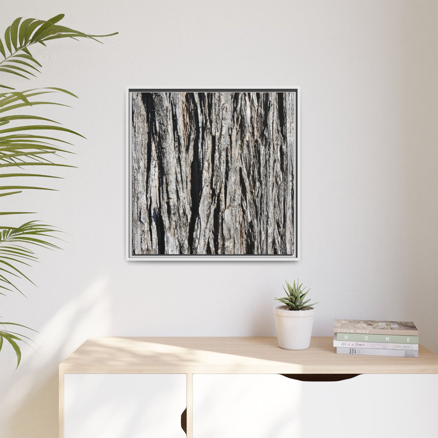 Bark Lines - Unique Stretched Canvas Wall Art - Art By Earth