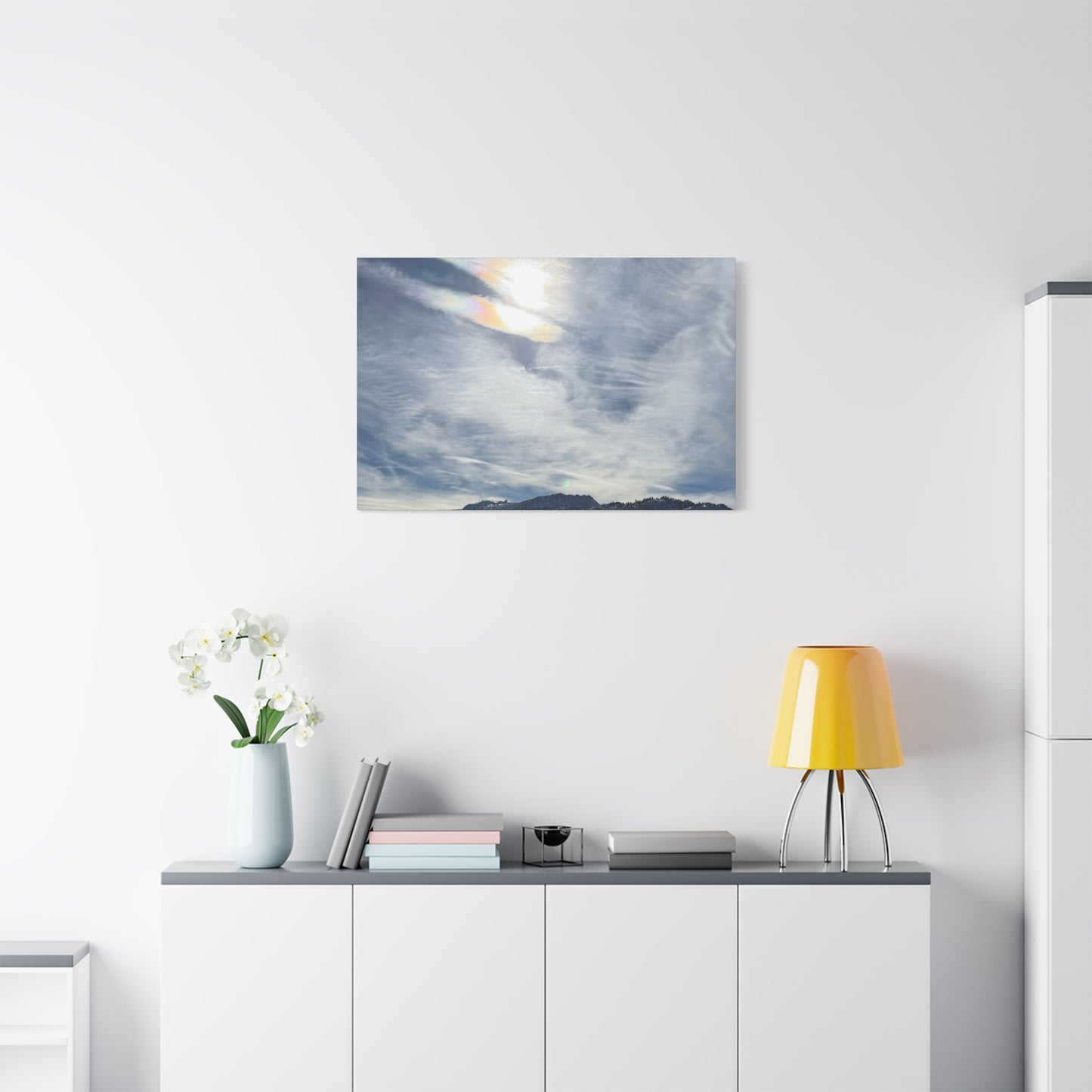 Whispers of Mountain Solitude - Unique Frameless Canvas Wall Art