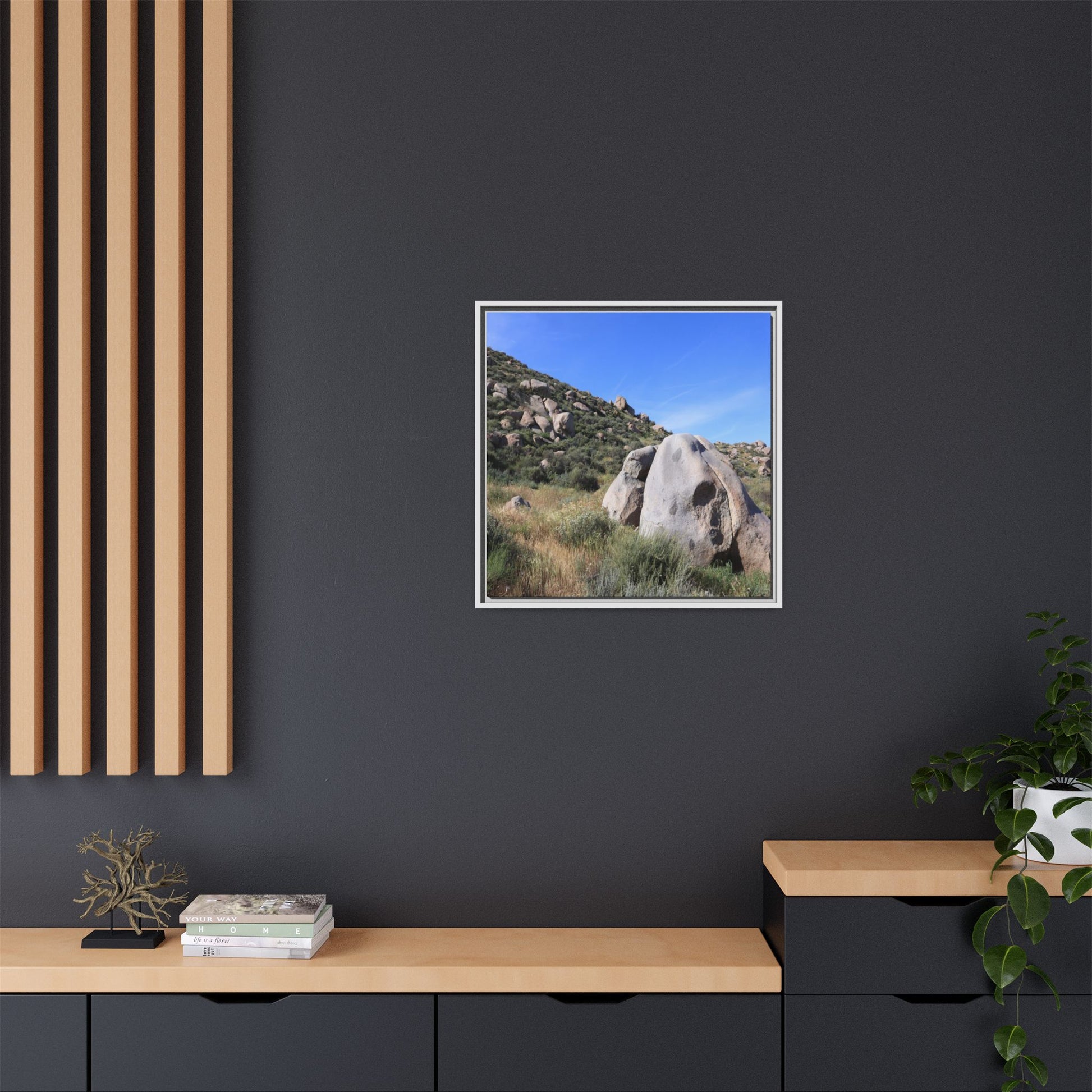 Ancient Stone Guardian - Unique Stretched Canvas Wall Art - Art By Earth