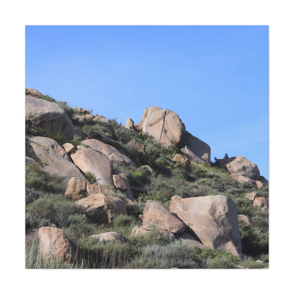 Desert Boulder Formation - Unique Frameless Canvas Wall Art - Art By Earth