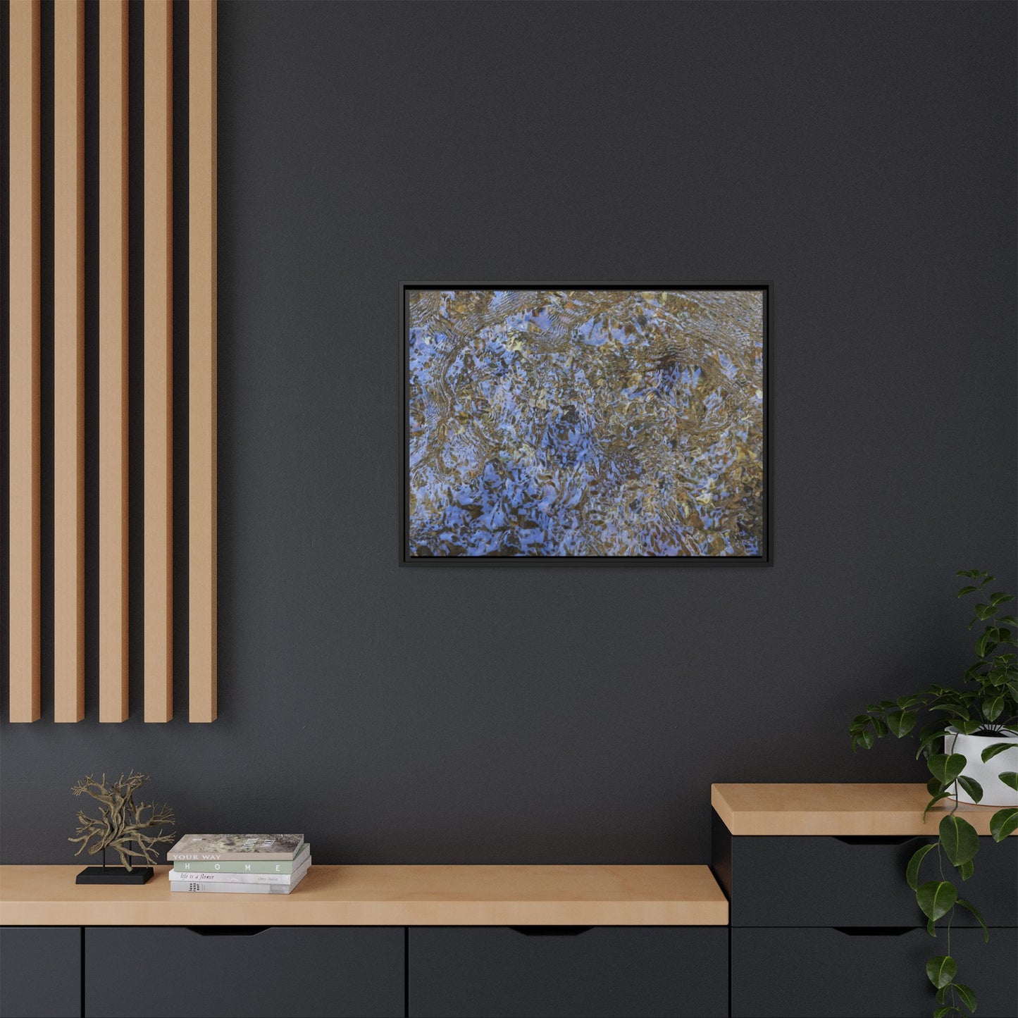 Aquatic Reflections - Unique Stretched Canvas Wall Art - Art By Earth