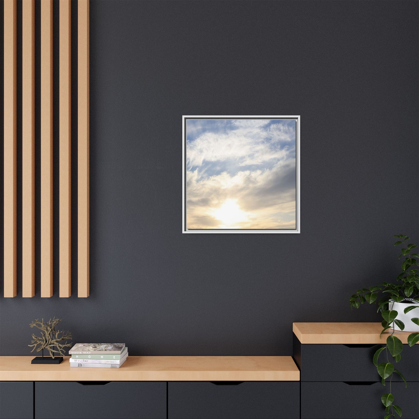 Sky's Ethereal Whisper - Unique Stretched Canvas Wall Art - Art By Earth