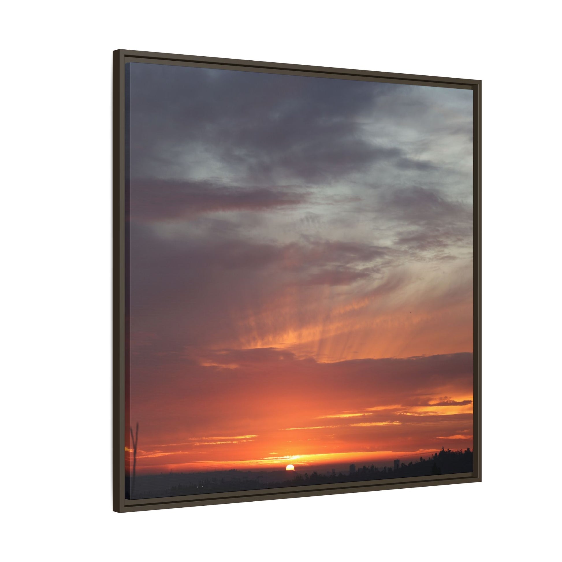 Fiery Horizon - Unique Stretched Canvas Wall Art - Art By Earth