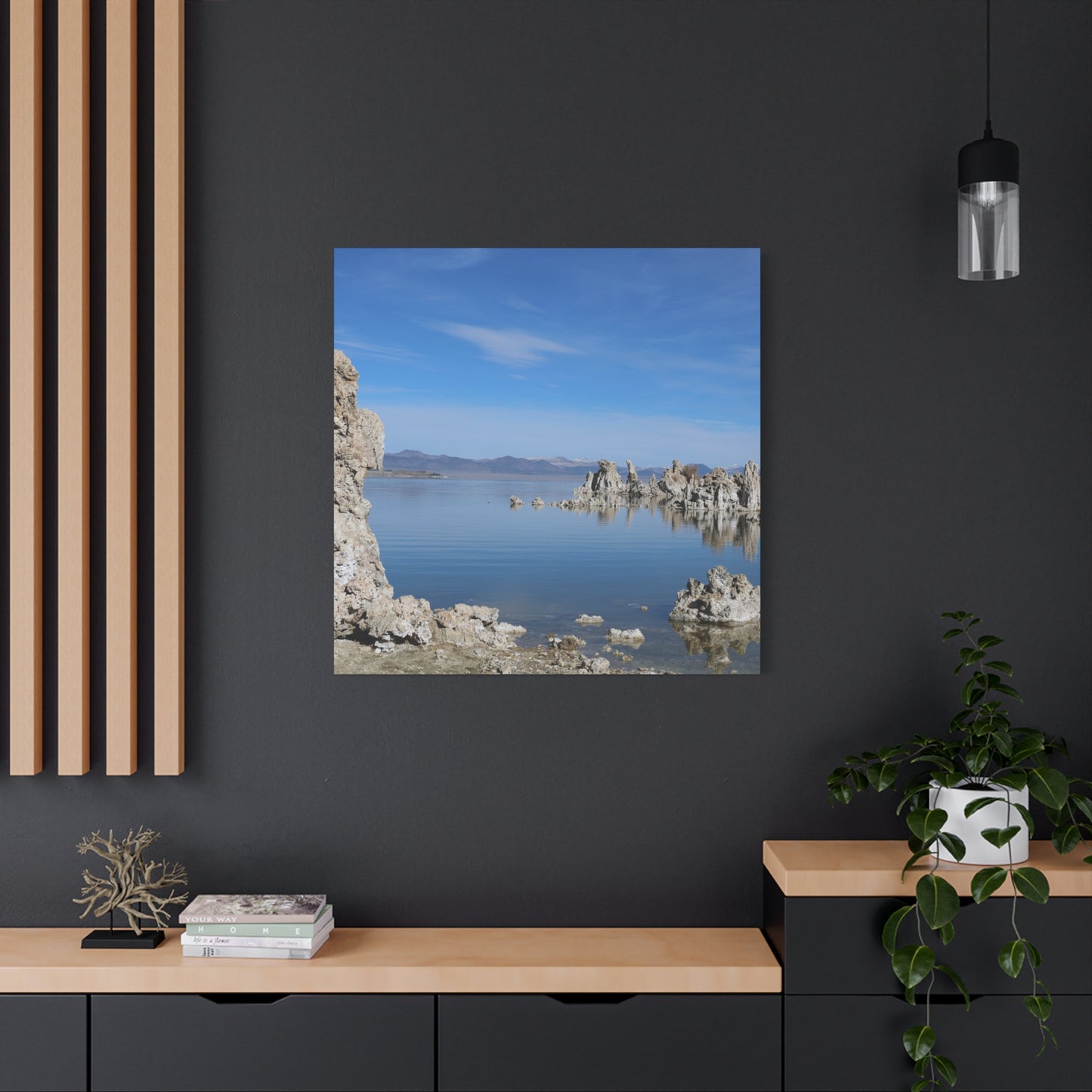 Echoes of Stone and Water - Unique Frameless Canvas Wall Art