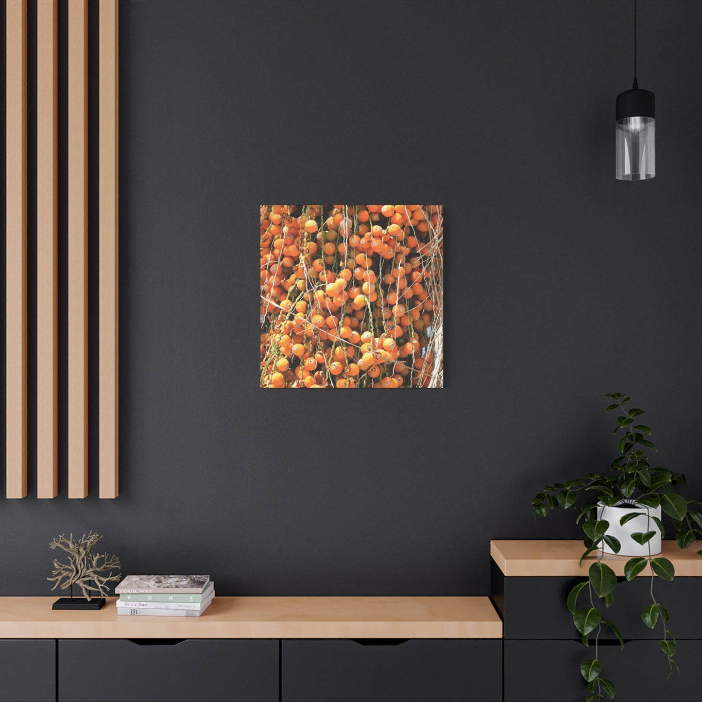 Orange Harvest - Unique Frameless Canvas Wall Art - Art By Earth