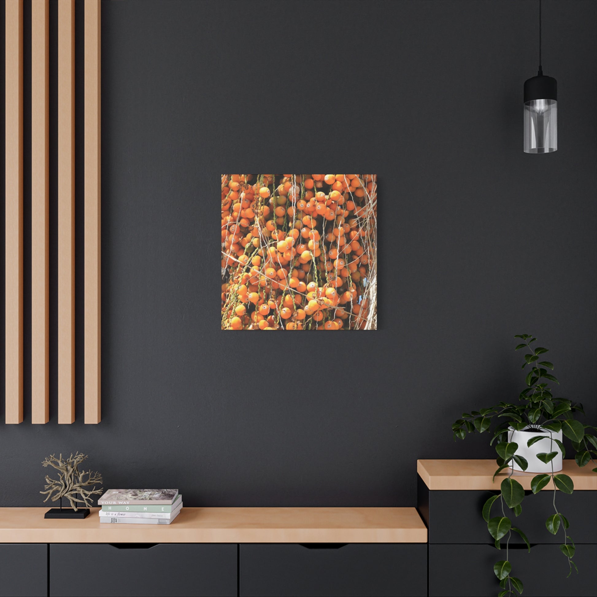 Orange Harvest - Unique Frameless Canvas Wall Art - Art By Earth