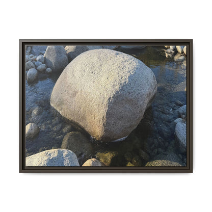 Rocky Riverbed - Unique Stretched Canvas Wall Art - Art By Earth